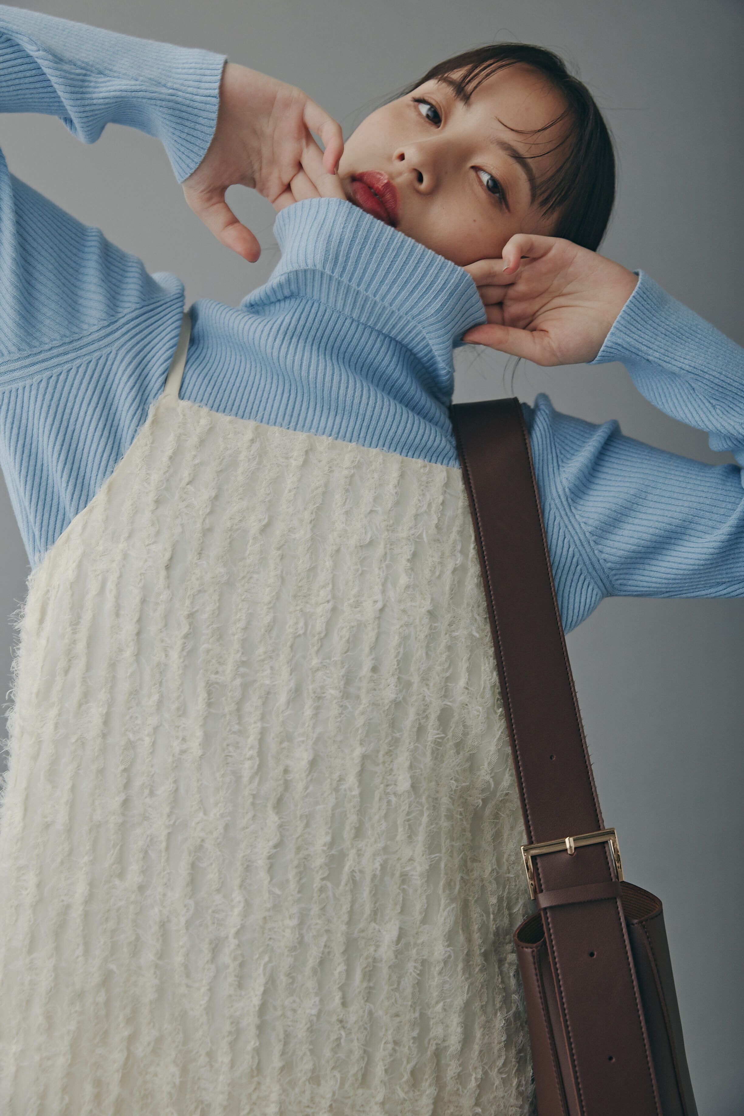  「シャギーキャミナローワンピース」|ワンピース|