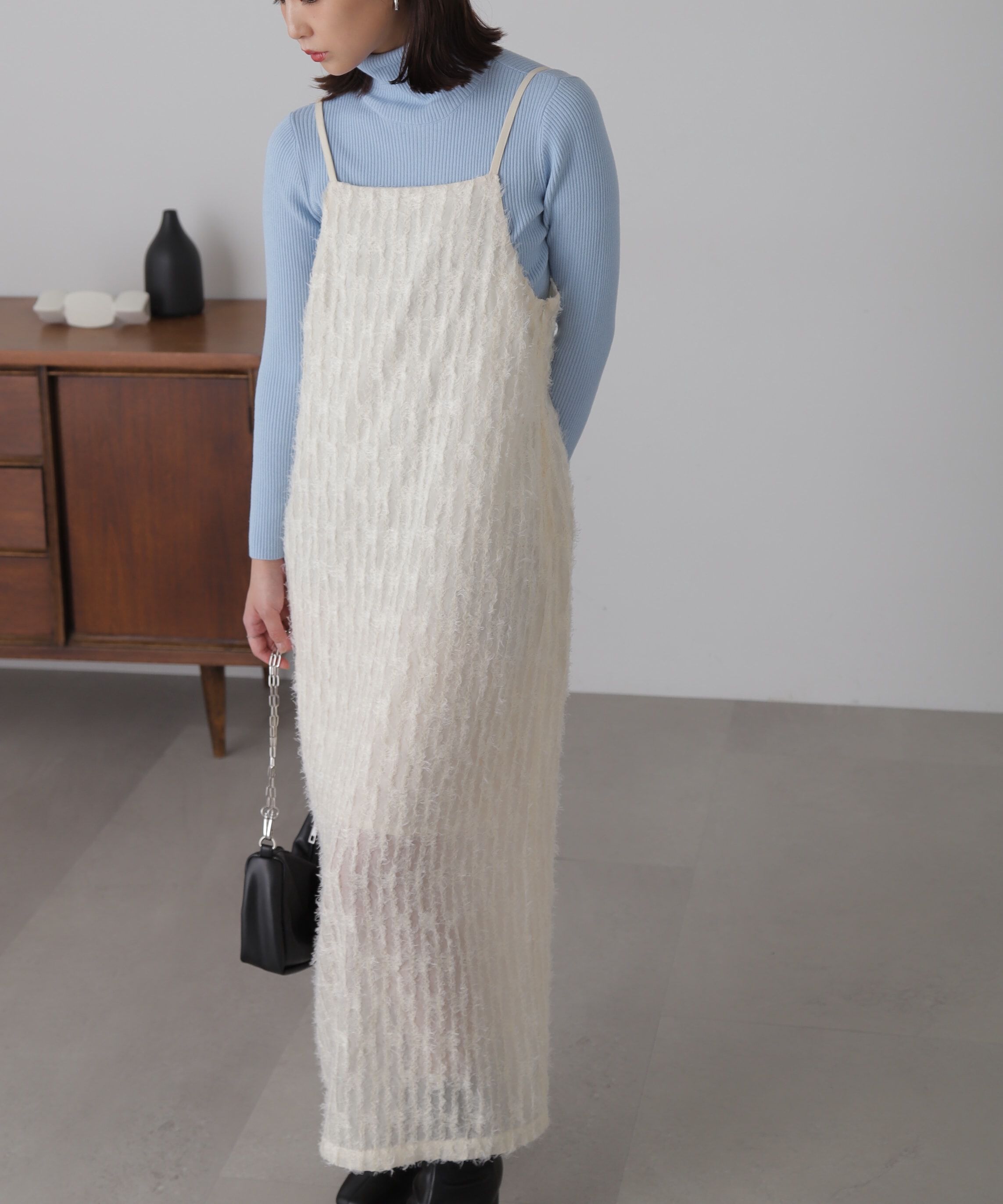  「シャギーキャミナローワンピース」|ワンピース|