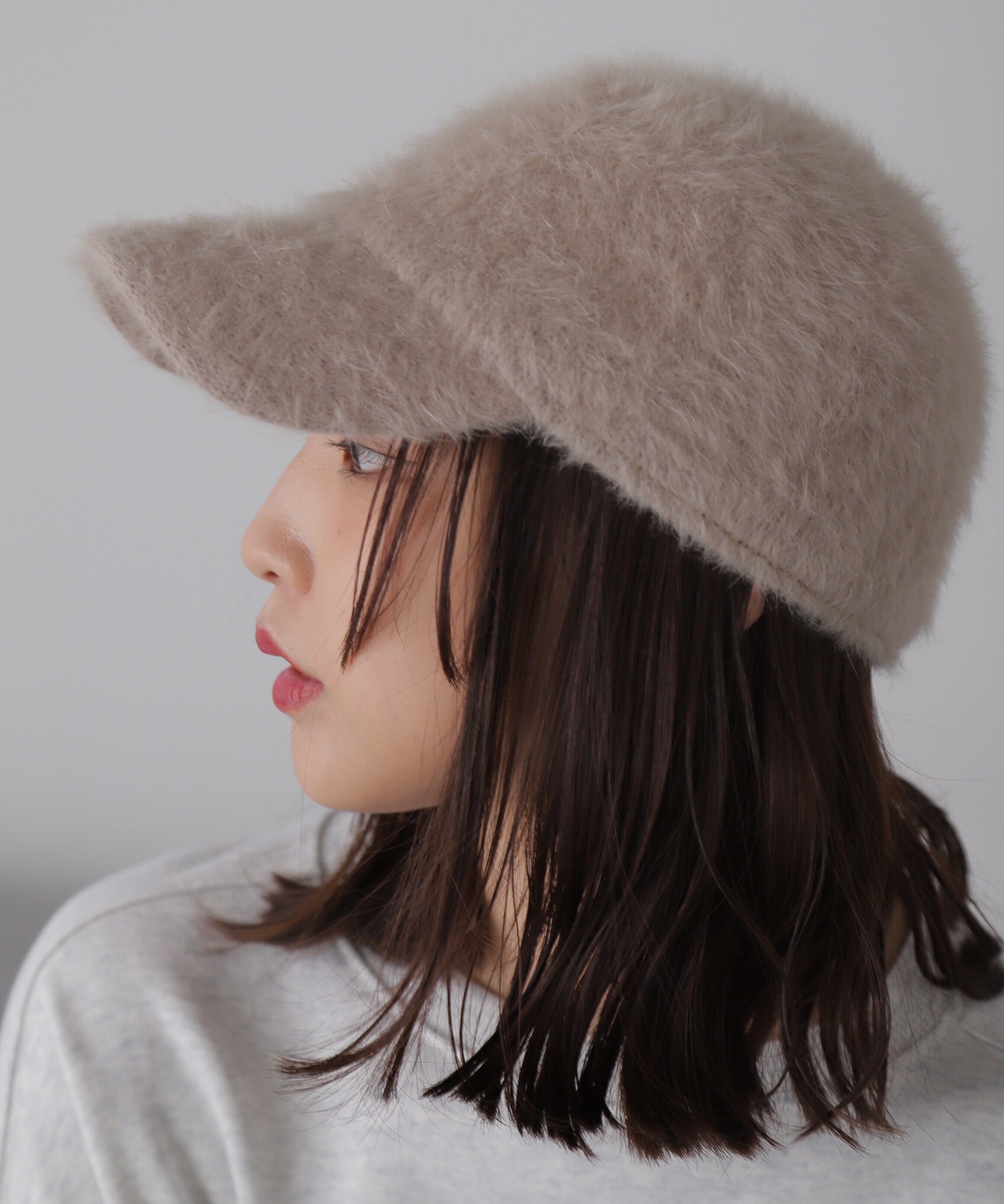  「シャギーキャップ」|ソックス|グレージュ