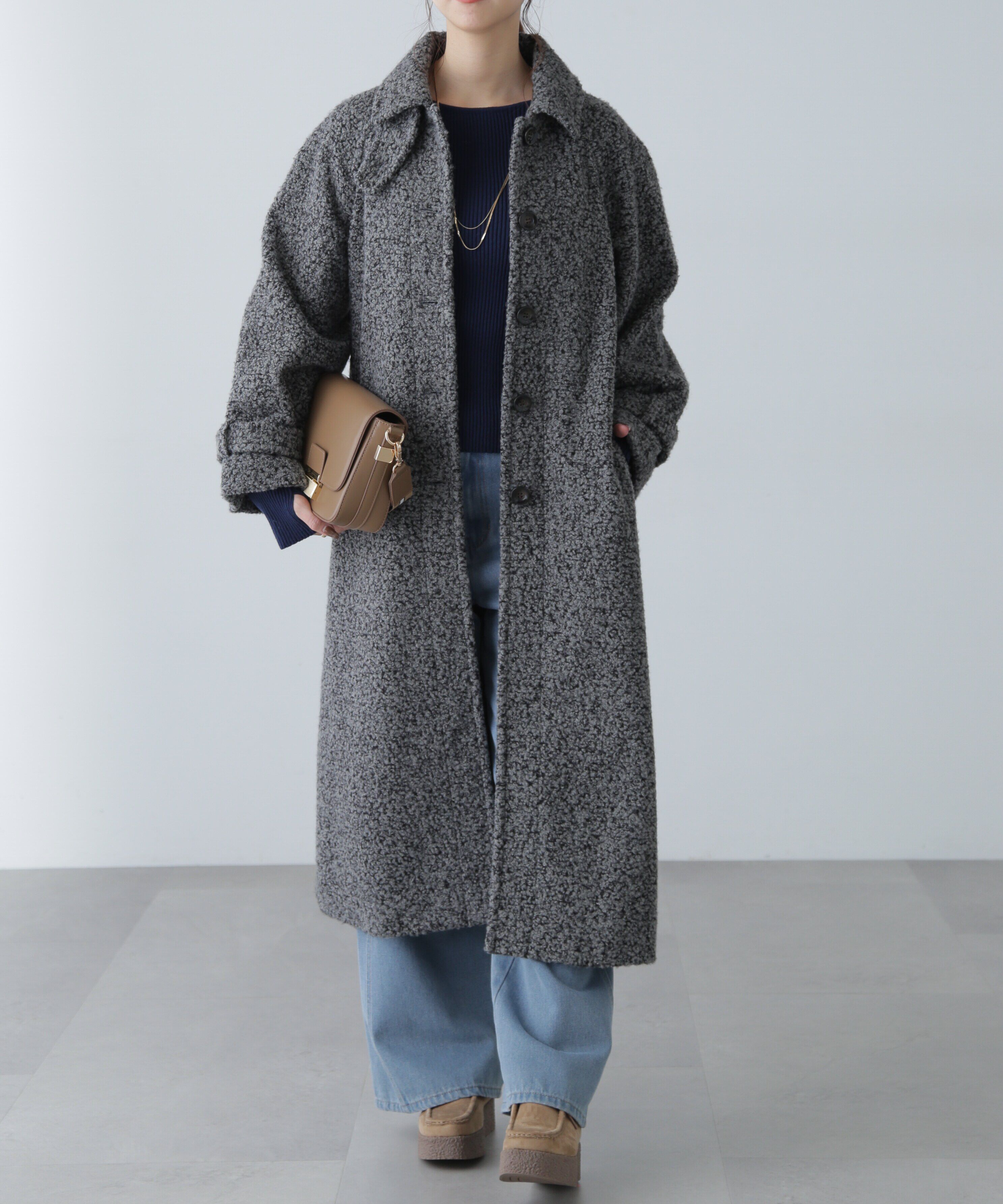  「2wayブークレステンカラーロングコート」|その他|