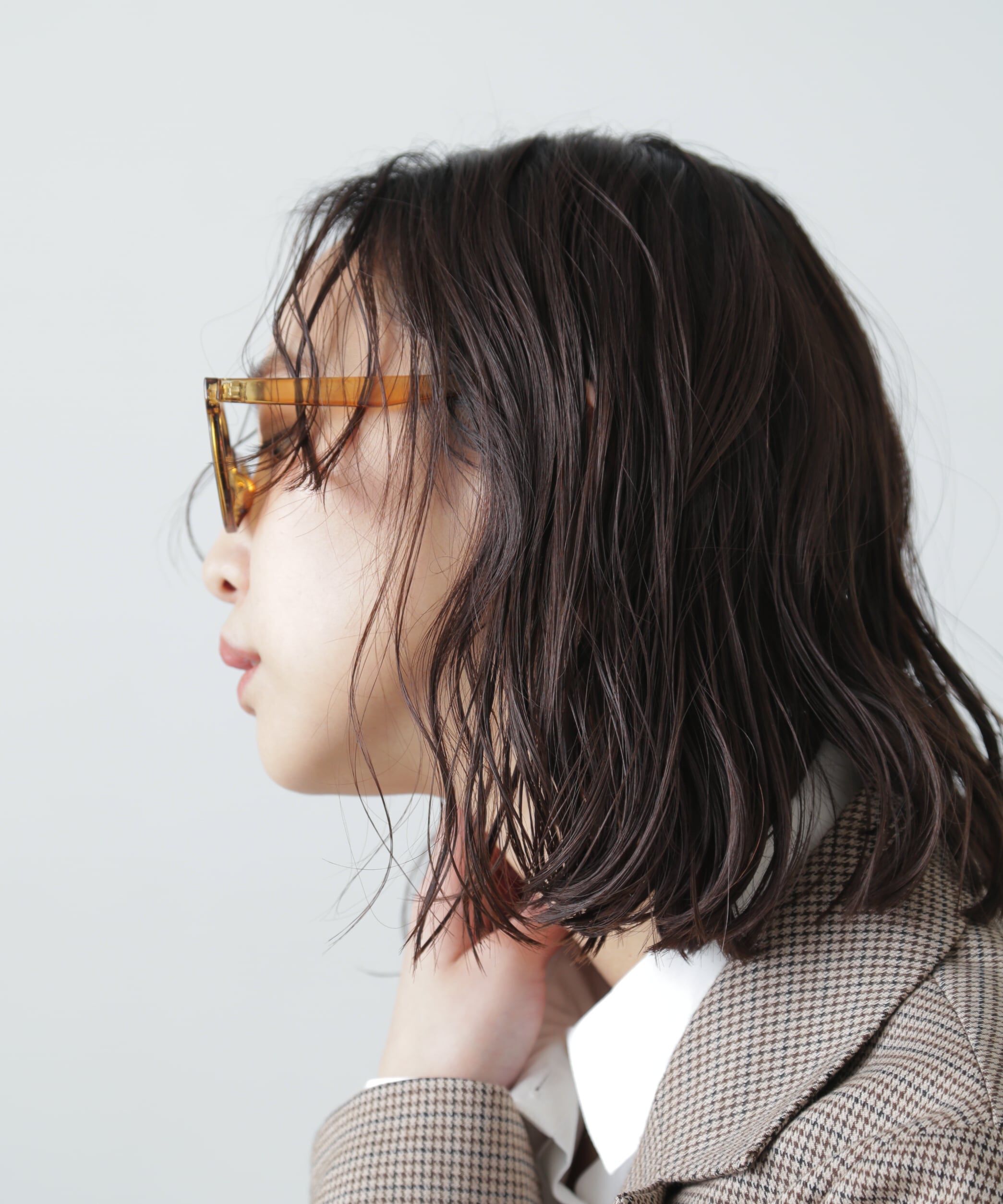  「クリアリムサングラス」|ハンカチ|