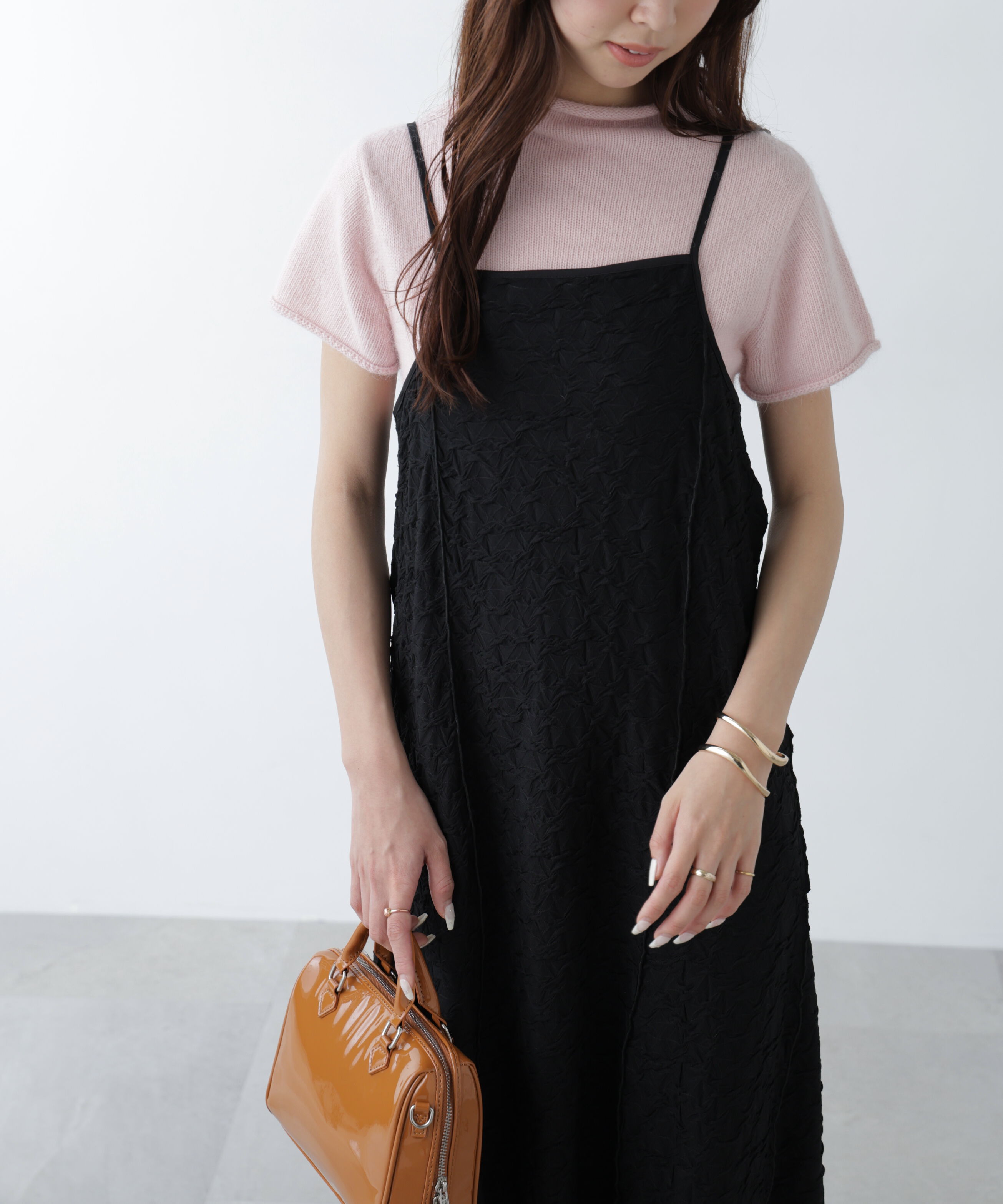  「パネルフレアキャミワンピース」|ワンピース|