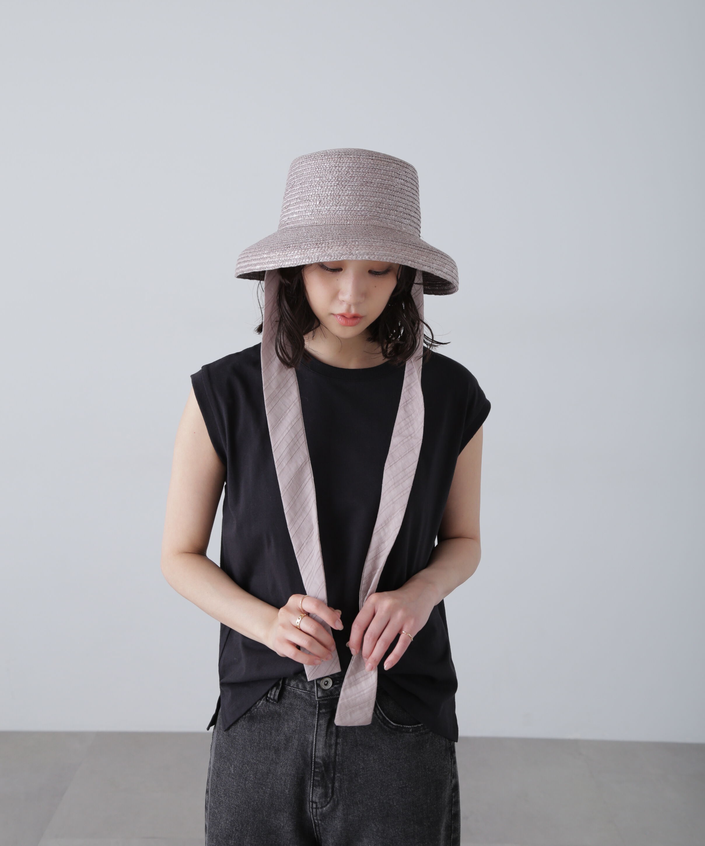  「カサブランカハット」|ソックス|グレー