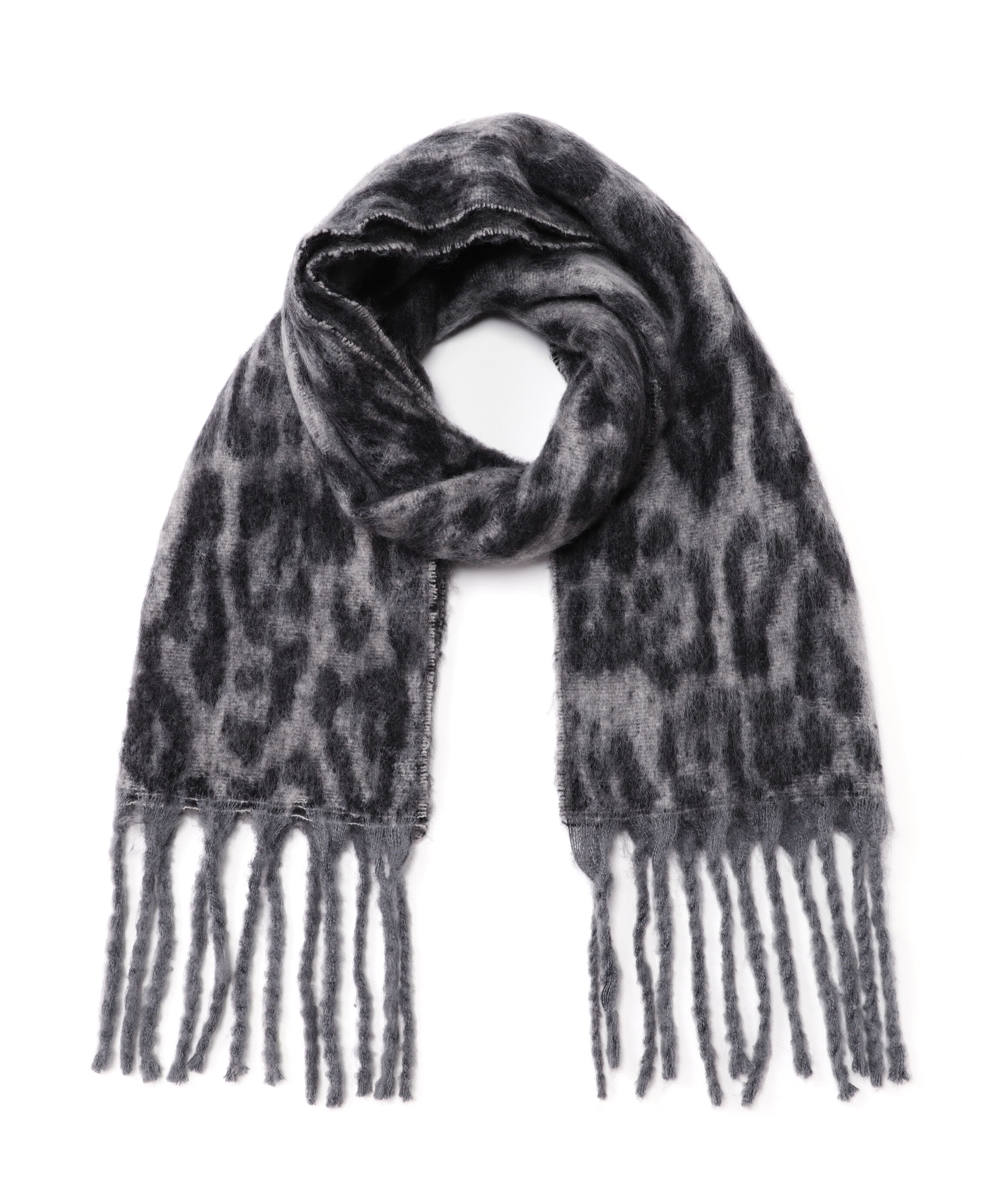  「ヒョウ柄大判ストール」|ソックス|