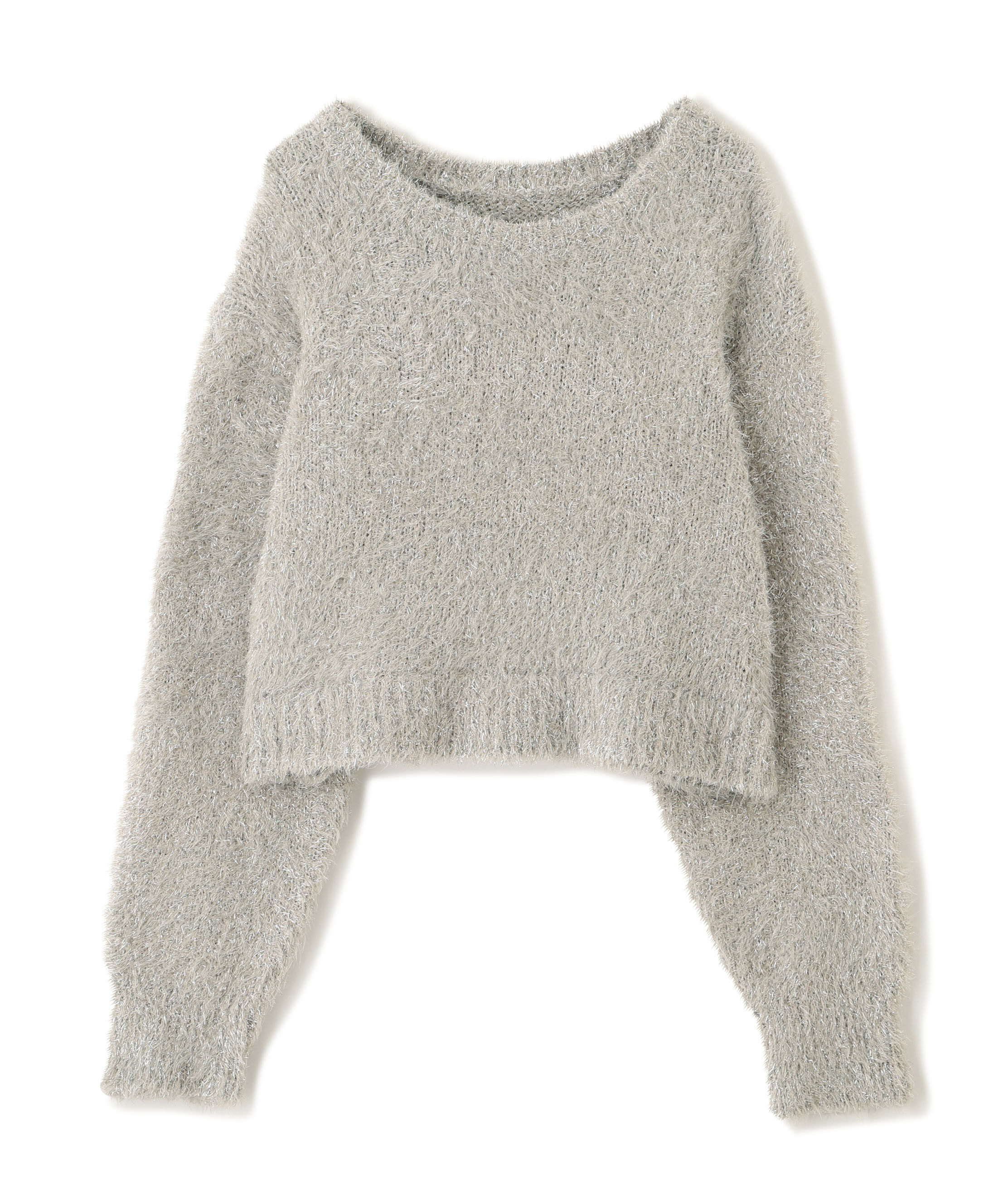  「ラメフェザープルオーバーニット」|ニット・セーター|