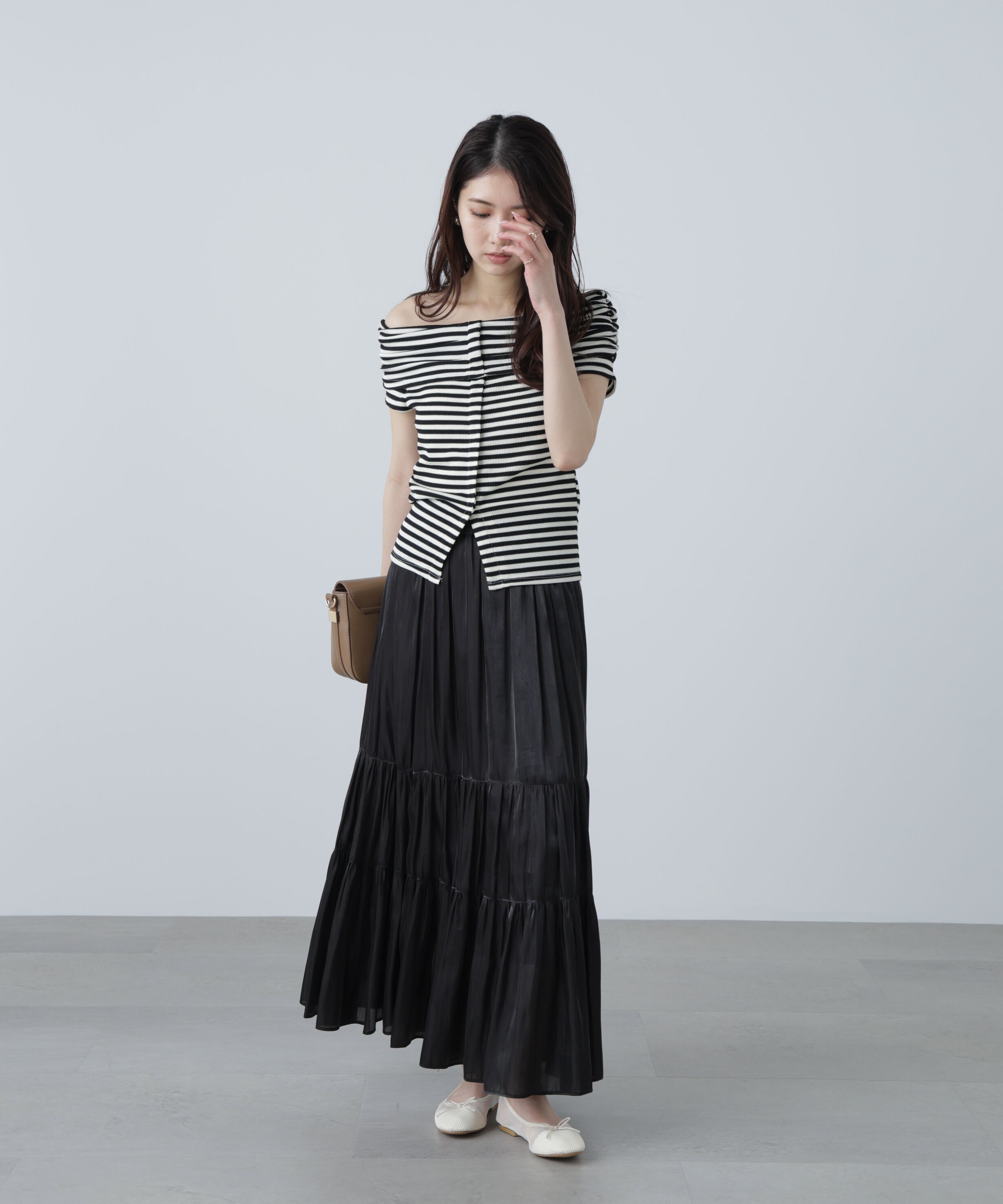  「シャイニーティアードスカート」|スカート|