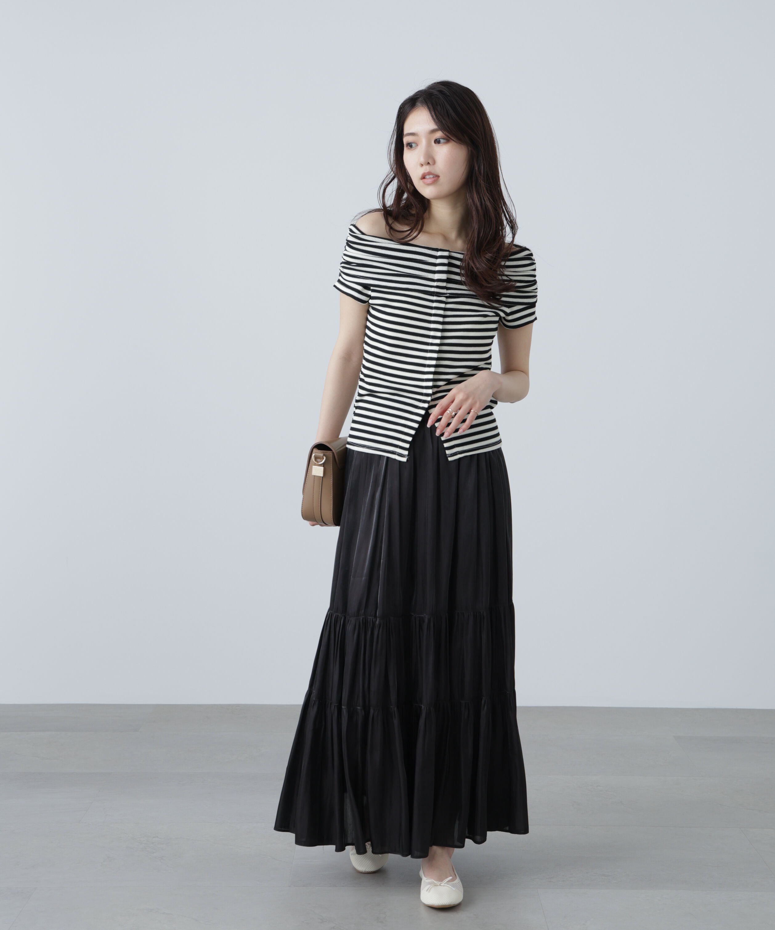  「シャイニーティアードスカート」|スカート|