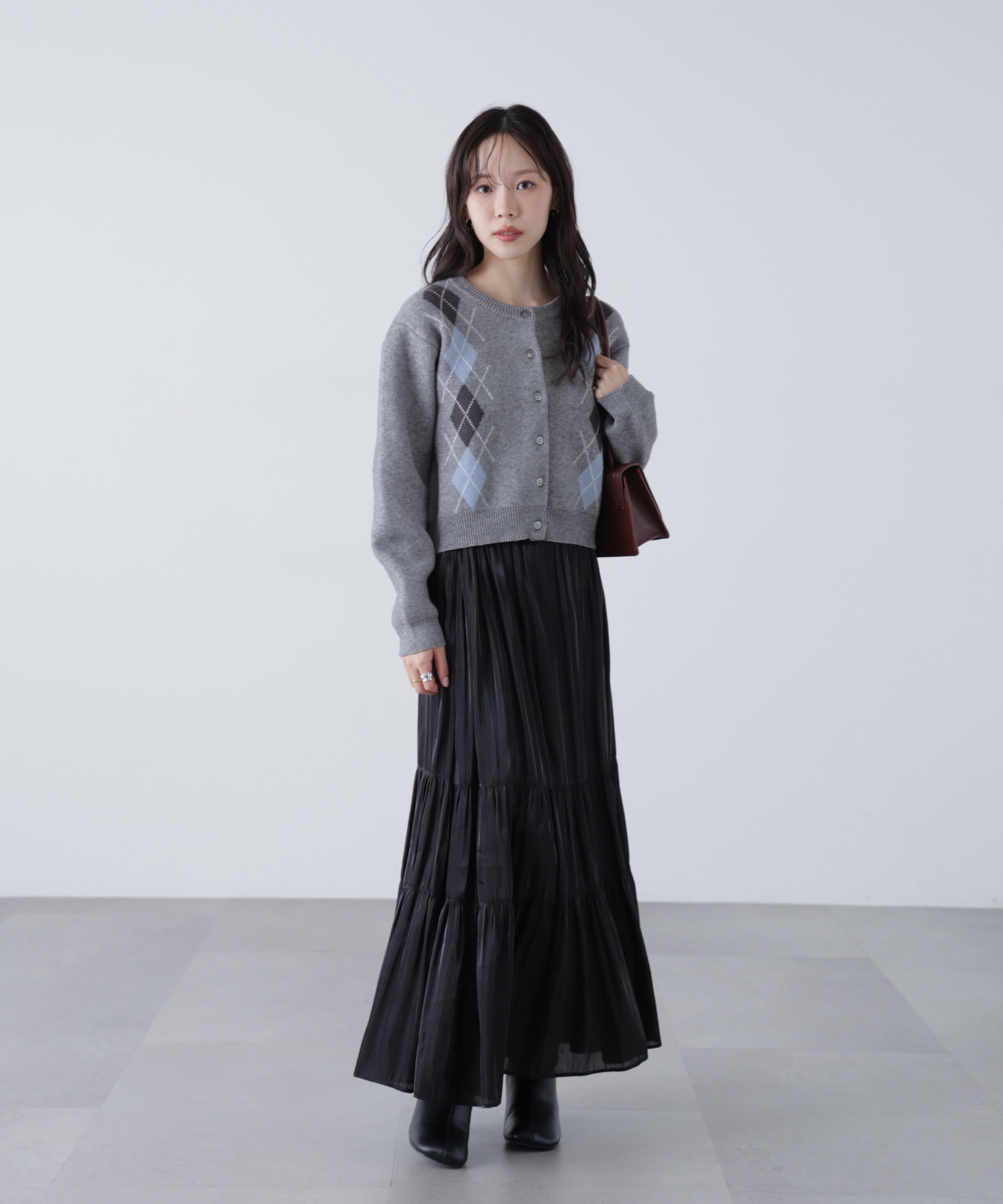  「シャイニーティアードスカート」|スカート|