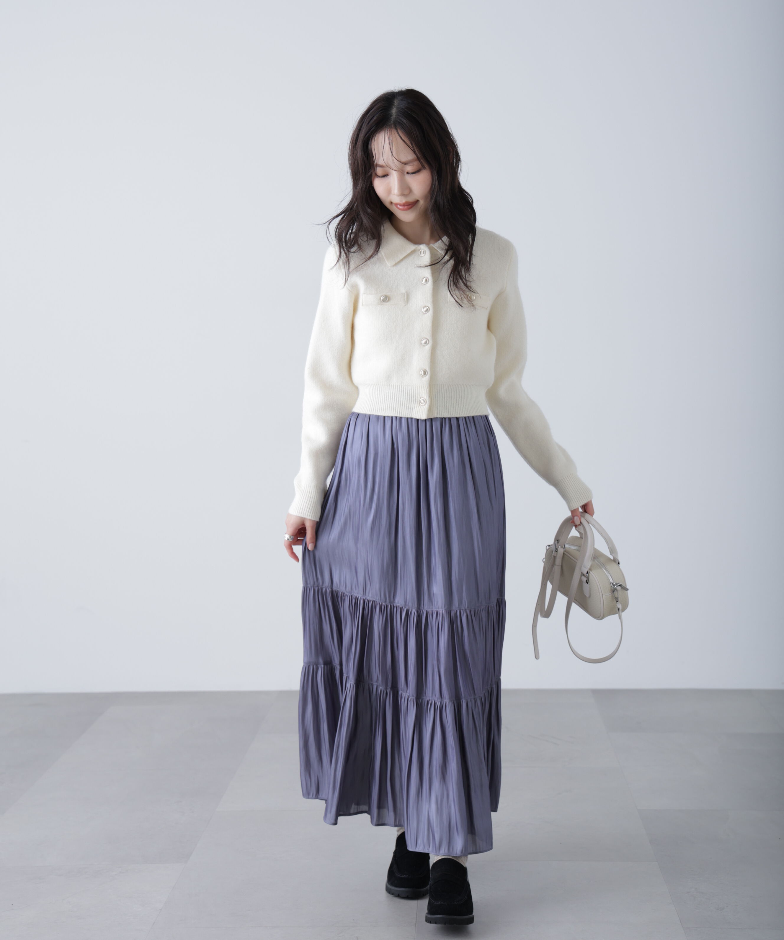  「シャイニーティアードスカート」|スカート|