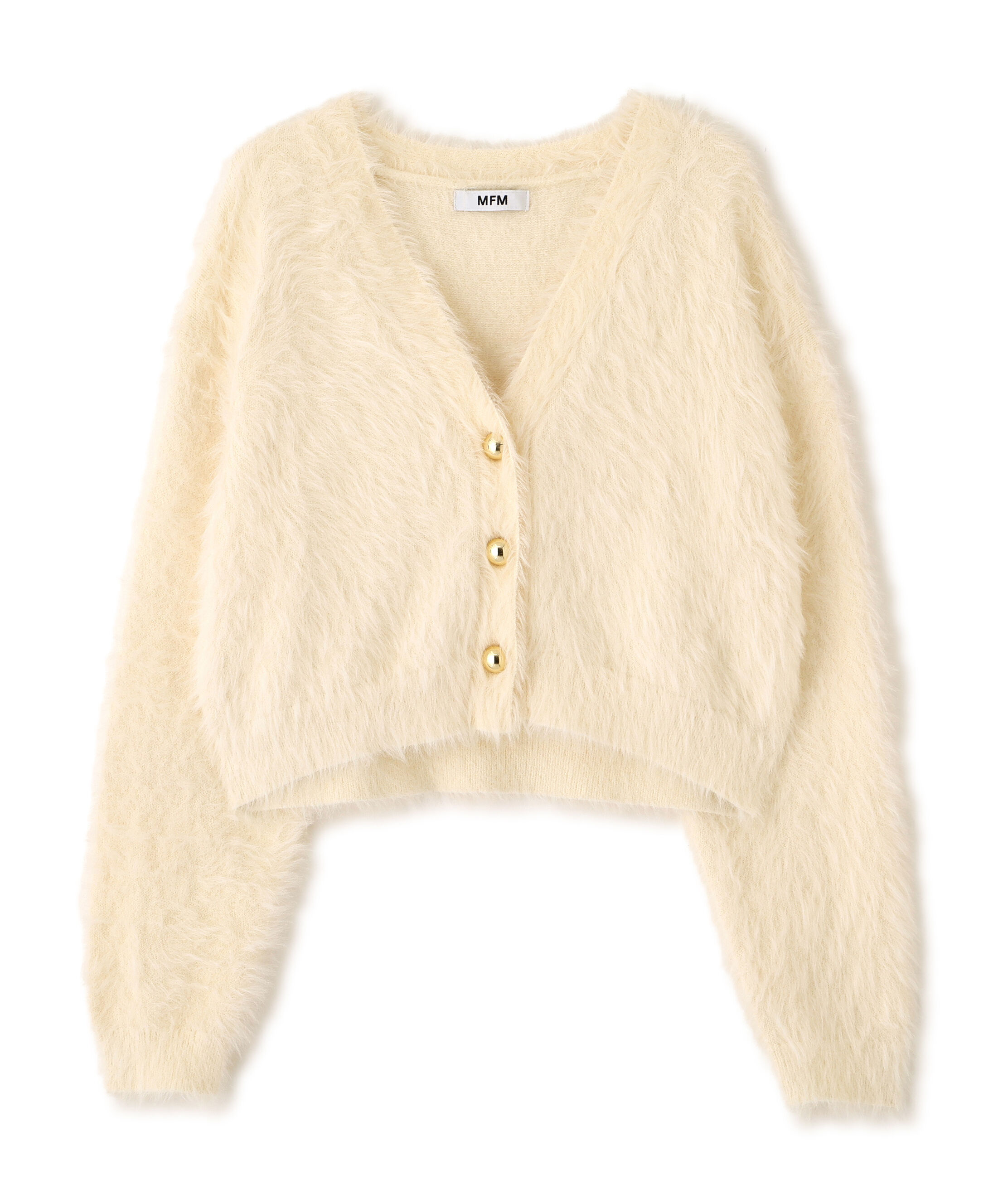  「金ボタンロングシャギーニットカーディガン〈ＭＦＭ〉」|ニット・セーター|