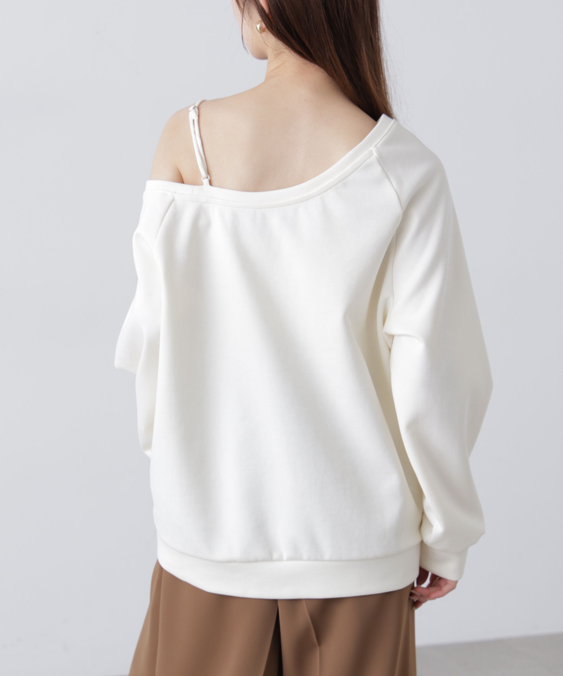  「ワンショルロゴプリントスウェット」|Tシャツ・カットソー|