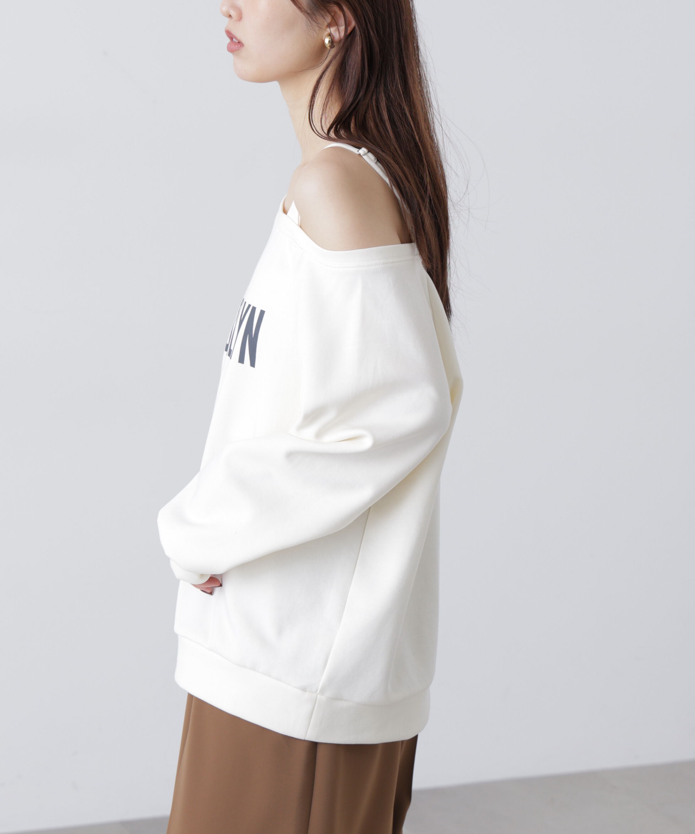  「ワンショルロゴプリントスウェット」|Tシャツ・カットソー|