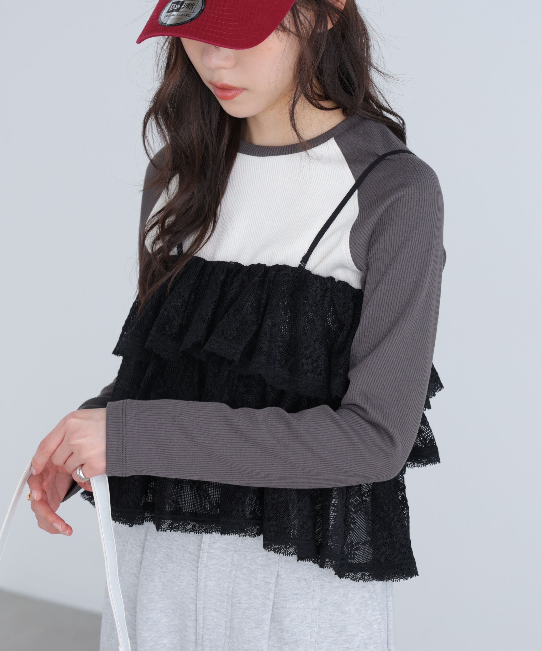  「ティアードフリル2wayビスチェ」|シャツ・ブラウス|