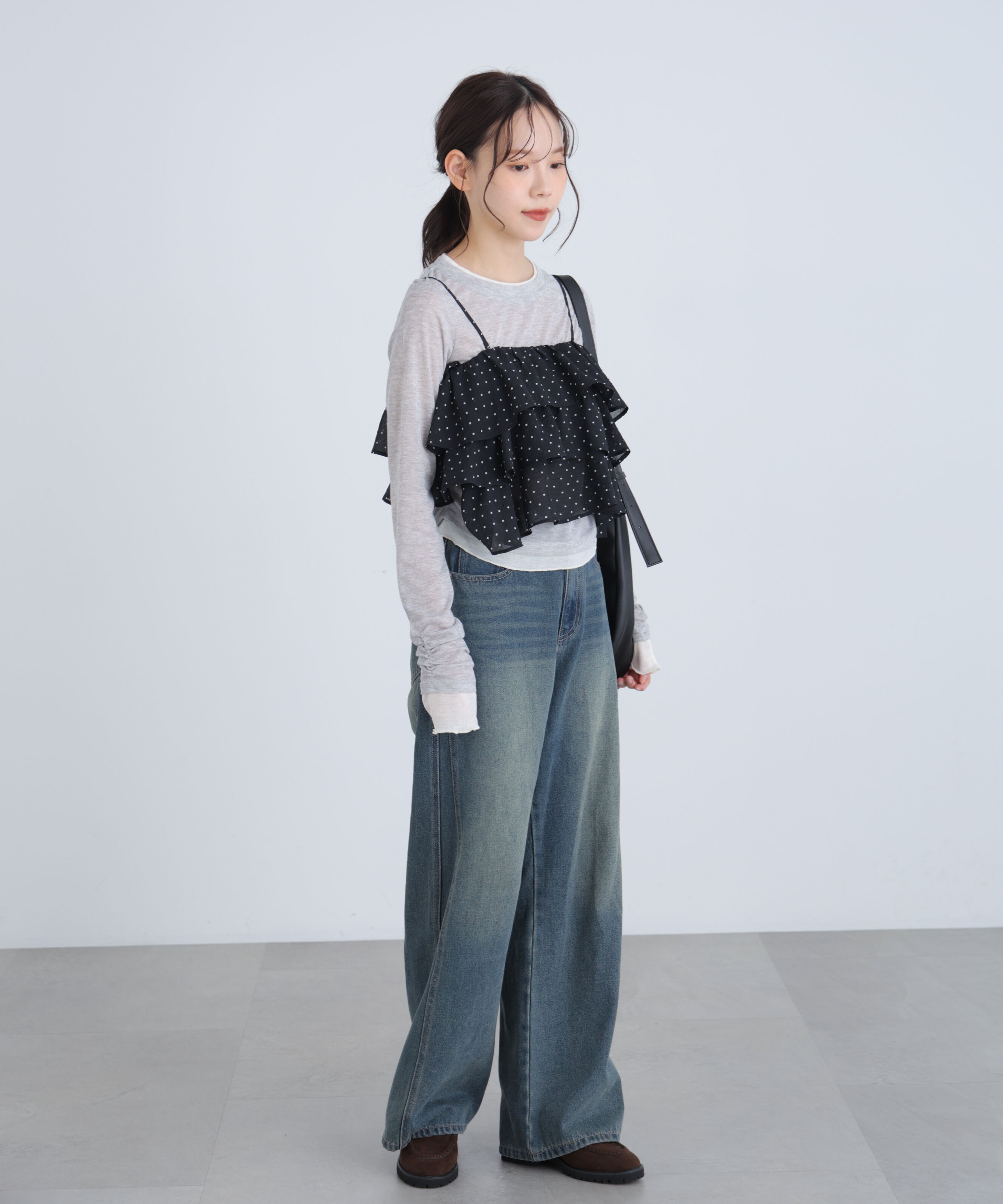  「ティアードフリル2wayビスチェ」|シャツ・ブラウス|