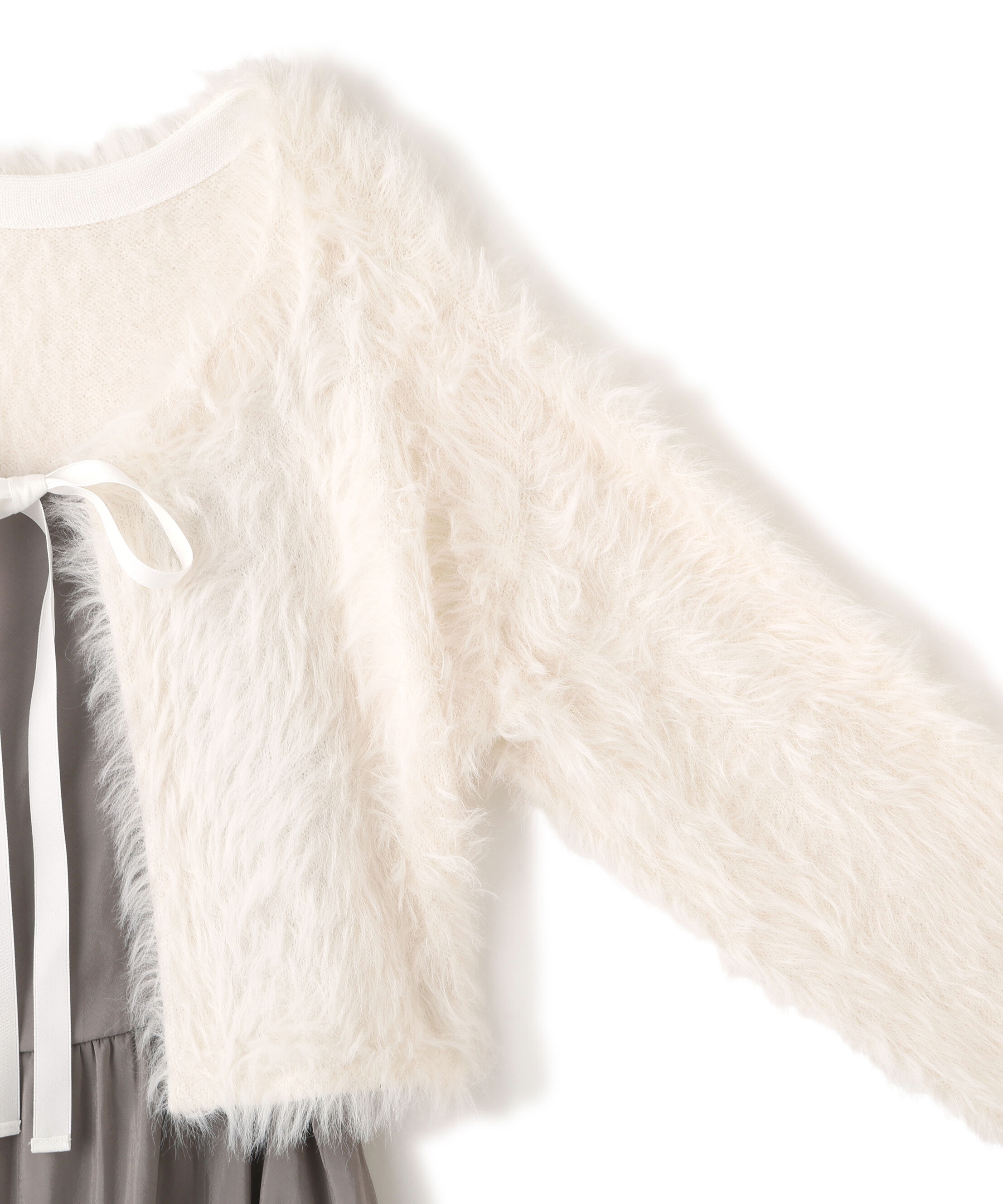  「キャミワンピースフェザーニットセット」|ワンピース|