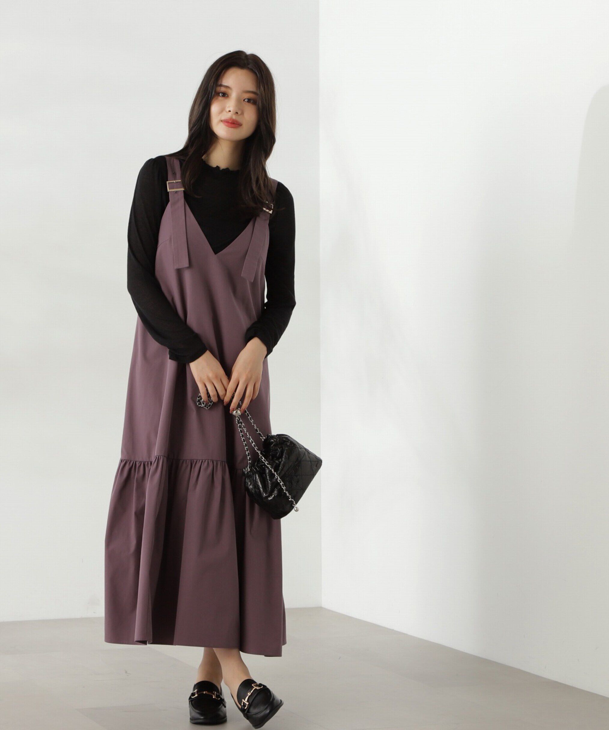 PROPORTION BODY DRESSING「ティアードジャンスカ24AW」|ワンピース|モカブラウン