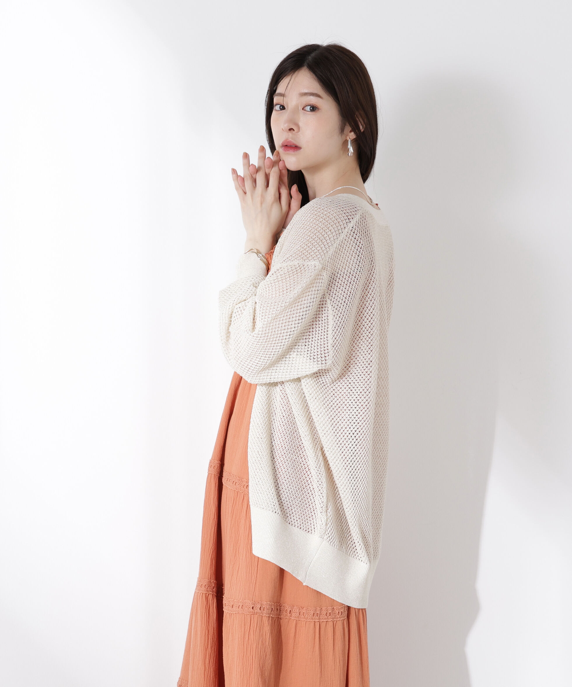 PROPORTION BODY DRESSING「《EDIT COLOGNE》ルーズカーディガン」|カーディガン|エクリュ1