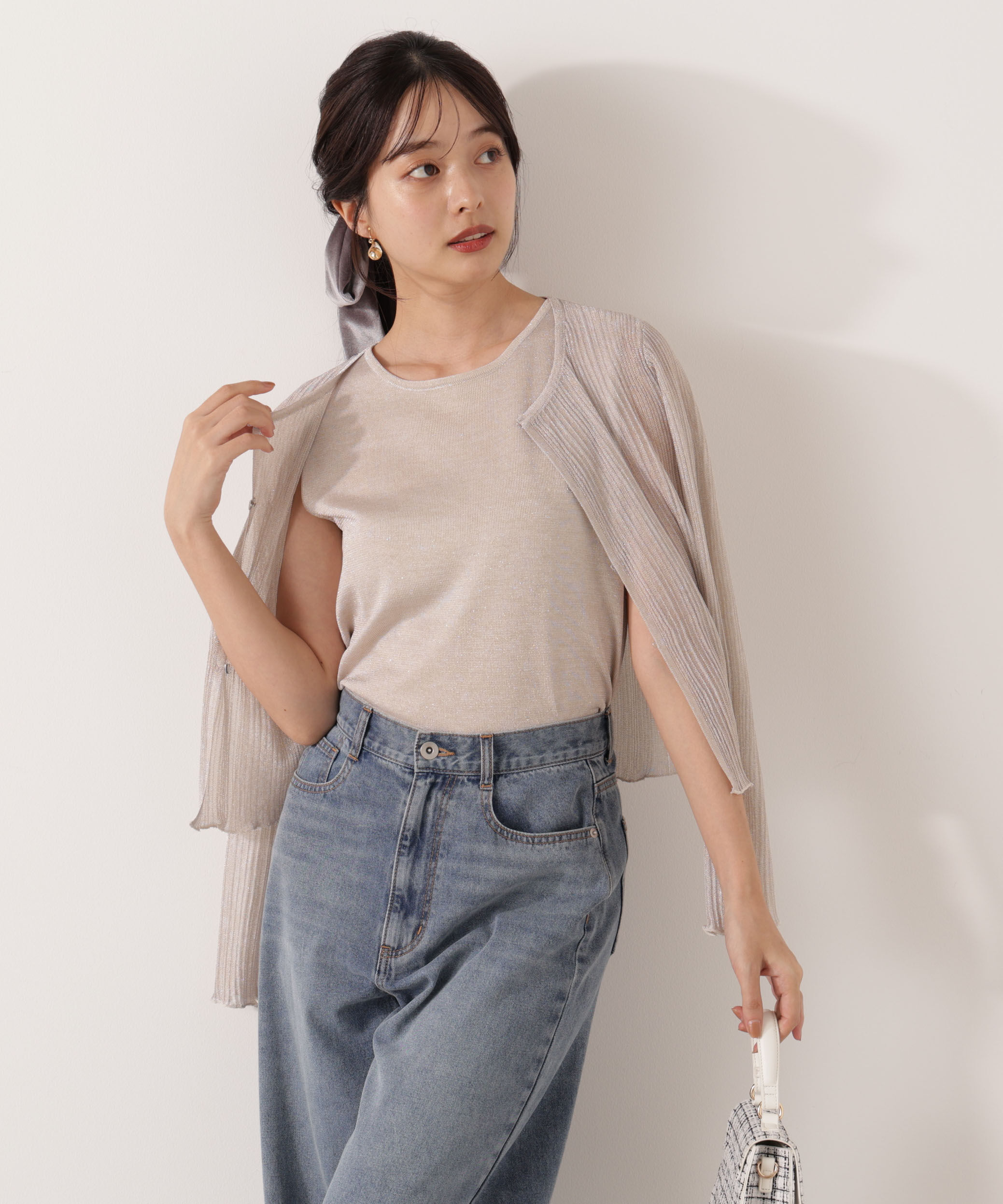 PROPORTION BODY DRESSING「シアーリブニットアンサンブル」|ニット・セーター|