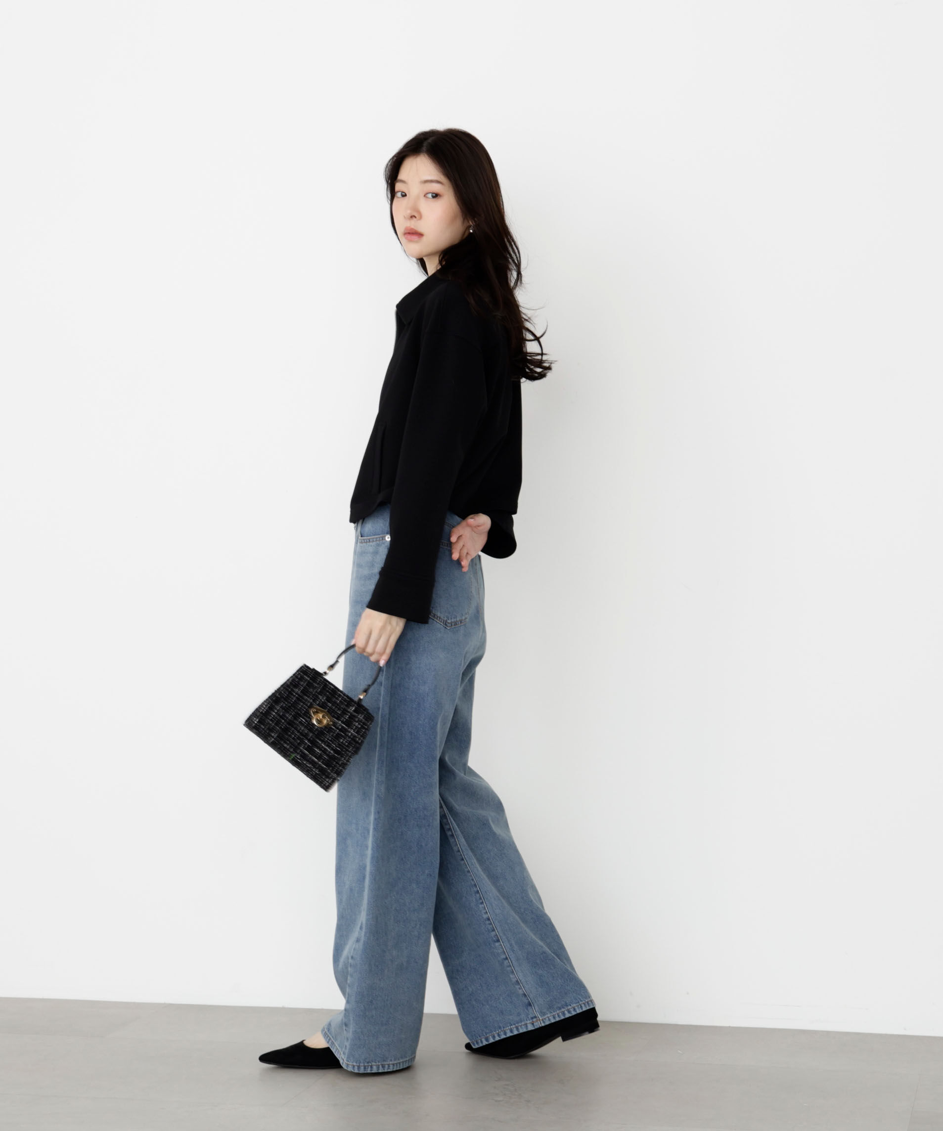 PROPORTION BODY DRESSING「襟付きジップカットジャケット 25AW」|ブルゾン・スタジャン|