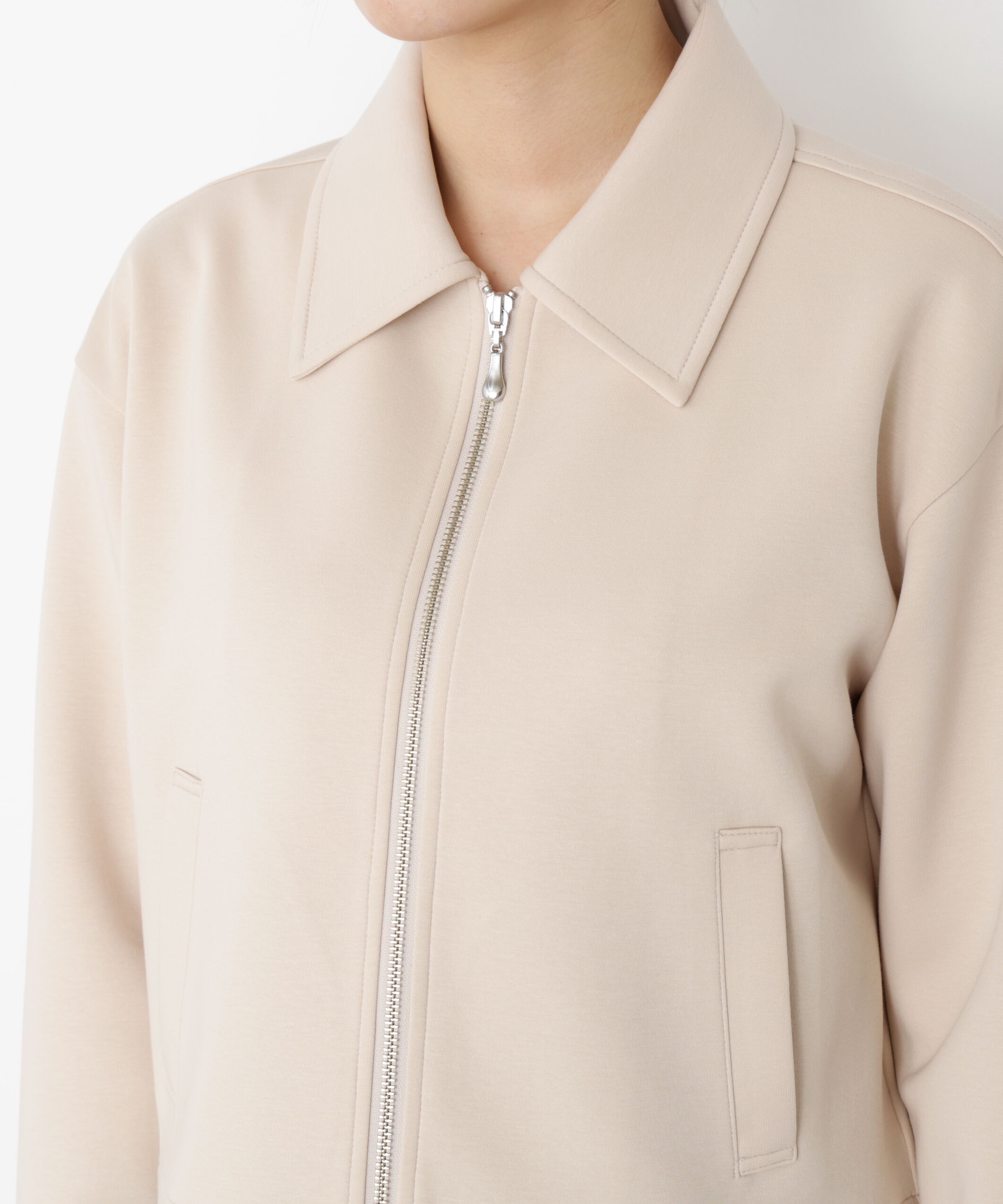 PROPORTION BODY DRESSING「襟付きジップカットジャケット 25AW」|ブルゾン・スタジャン|