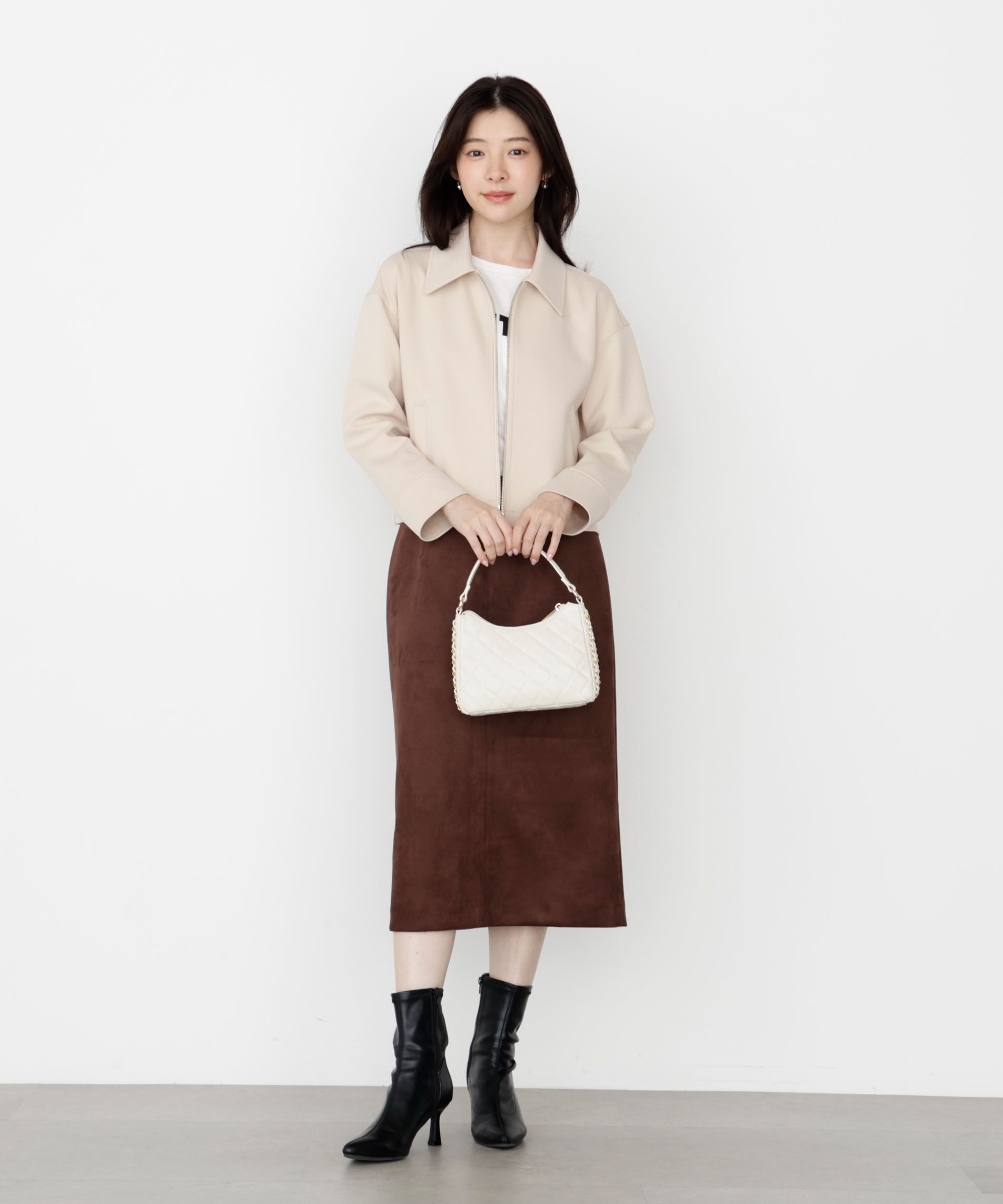 PROPORTION BODY DRESSING「襟付きジップカットジャケット 25AW」|ブルゾン・スタジャン|