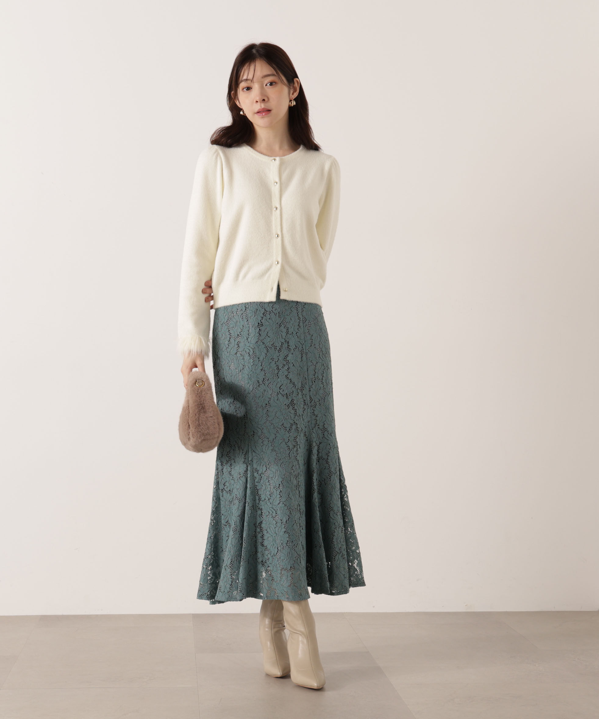 PROPORTION BODY DRESSING「レースマーメイドスカート 25AW」|スカート|