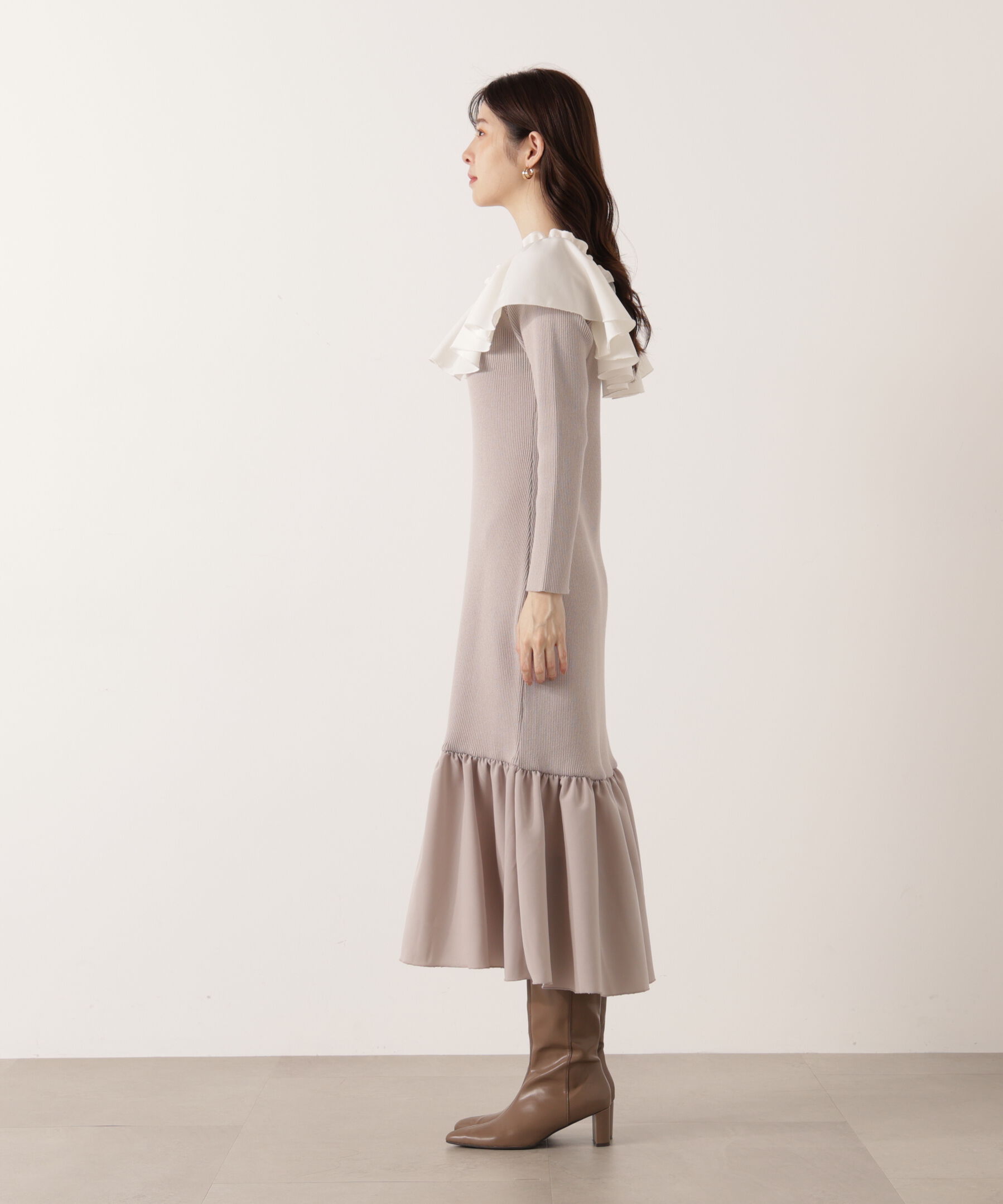 PROPORTION BODY DRESSING「2wayオフショルニットワンピース 25AW」|ワンピース|