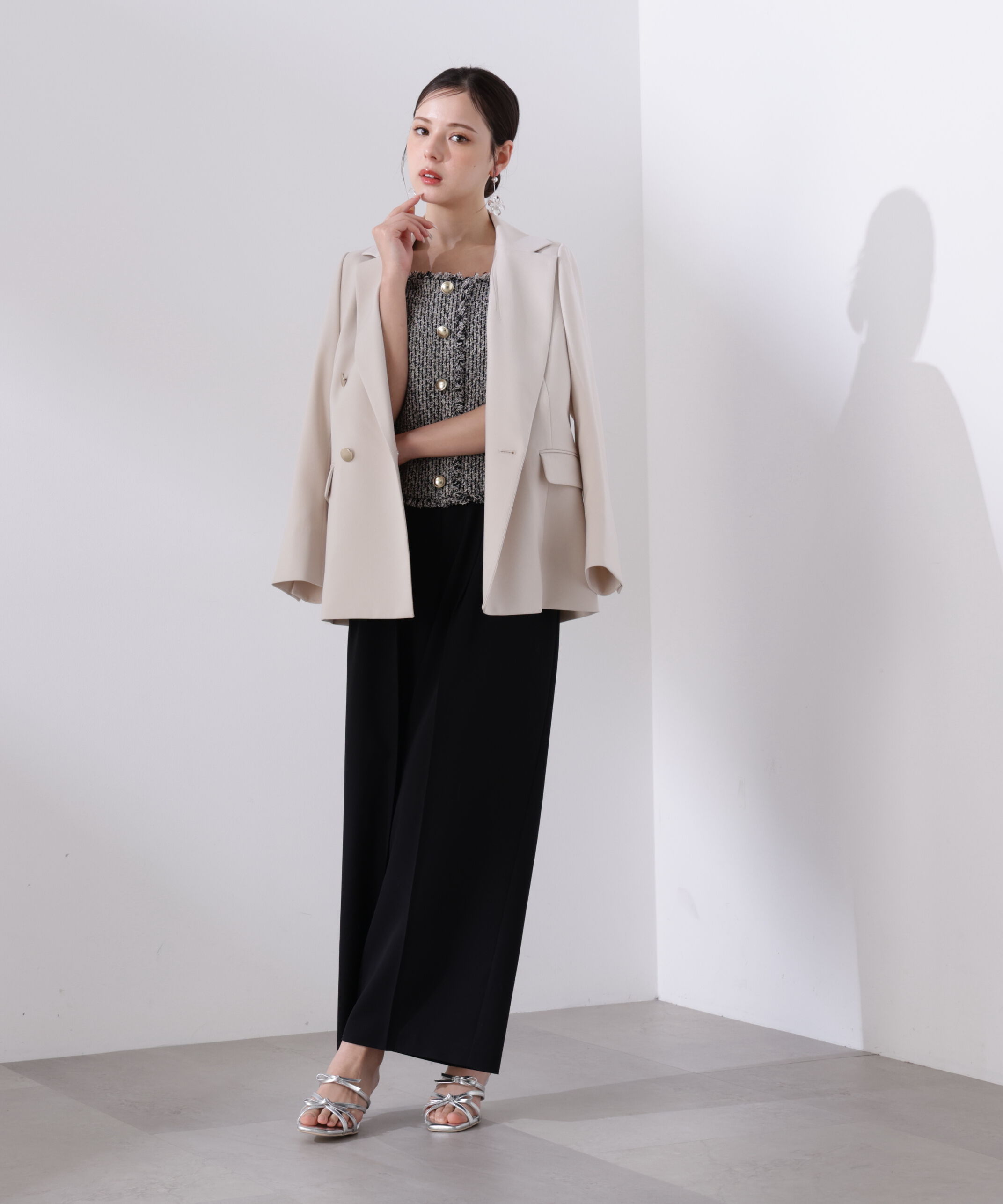 PROPORTION BODY DRESSING「＜L＞MIXキャミオールインワン　26SS」|ワンピース|