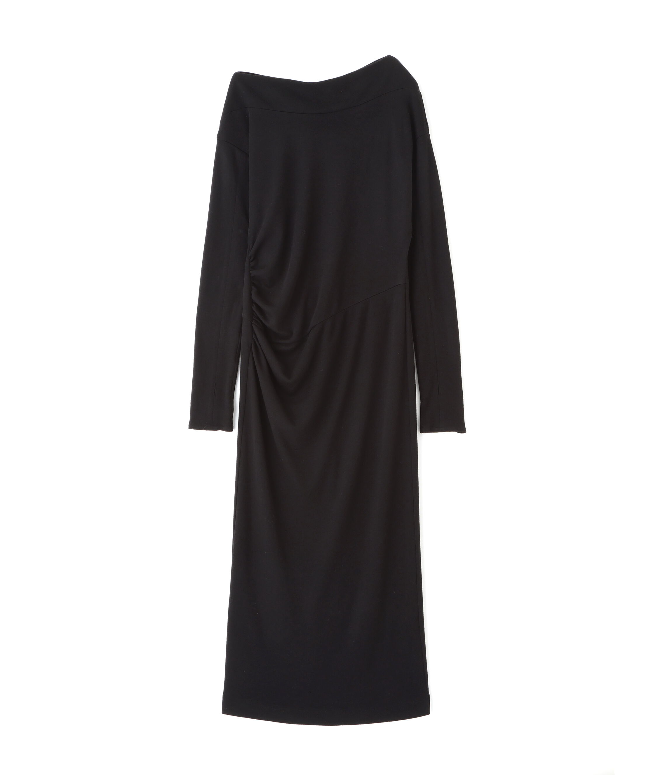  「◆ウールジャージタックドレープロングワンピース」|ワンピース|