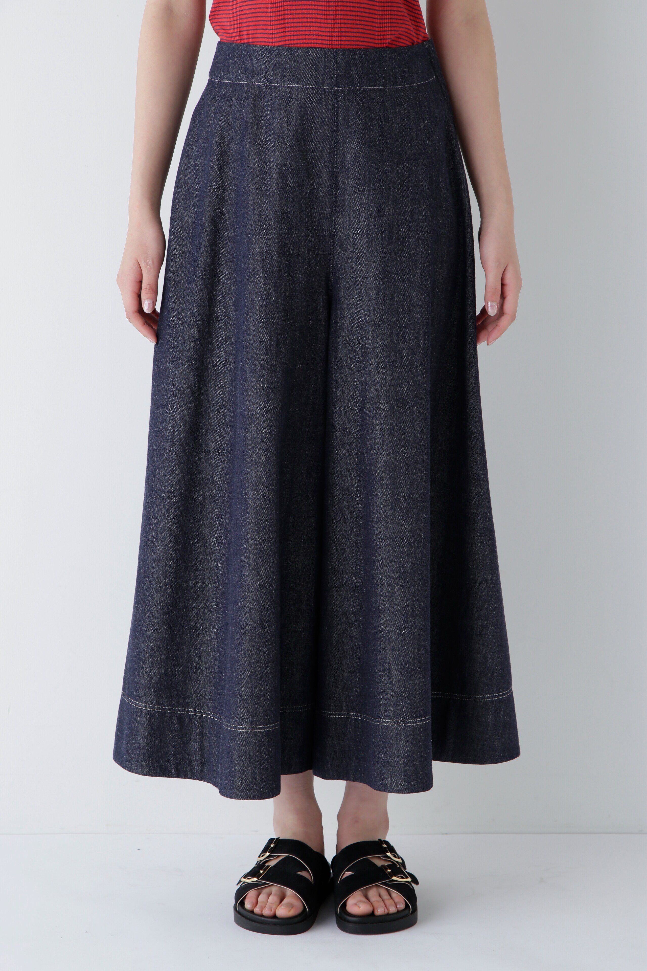  「◆ライトオンスデニムフレアースカーチョ」|スカート|