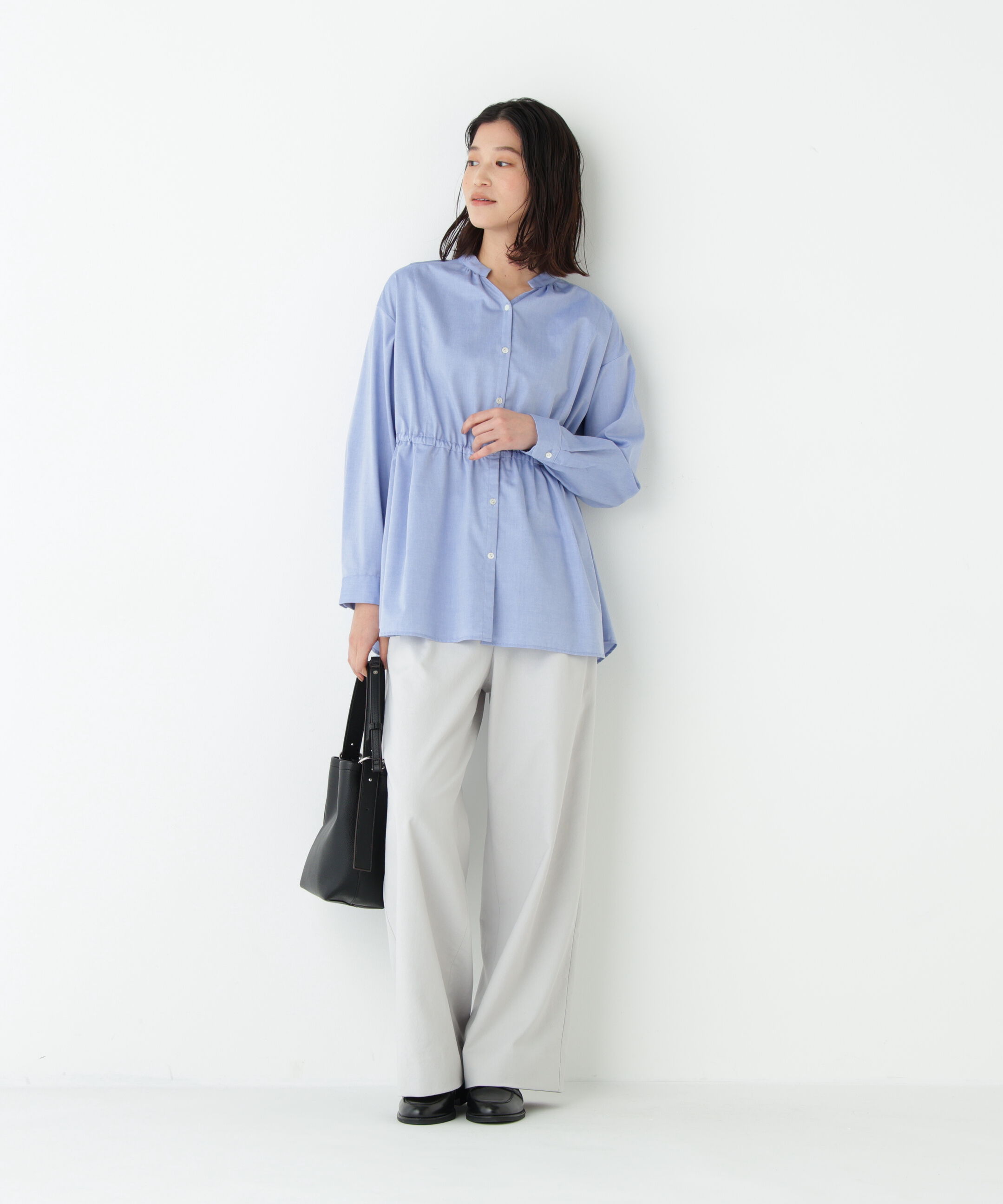  「◆麻調合繊タックセミワイドパンツ」|その他|