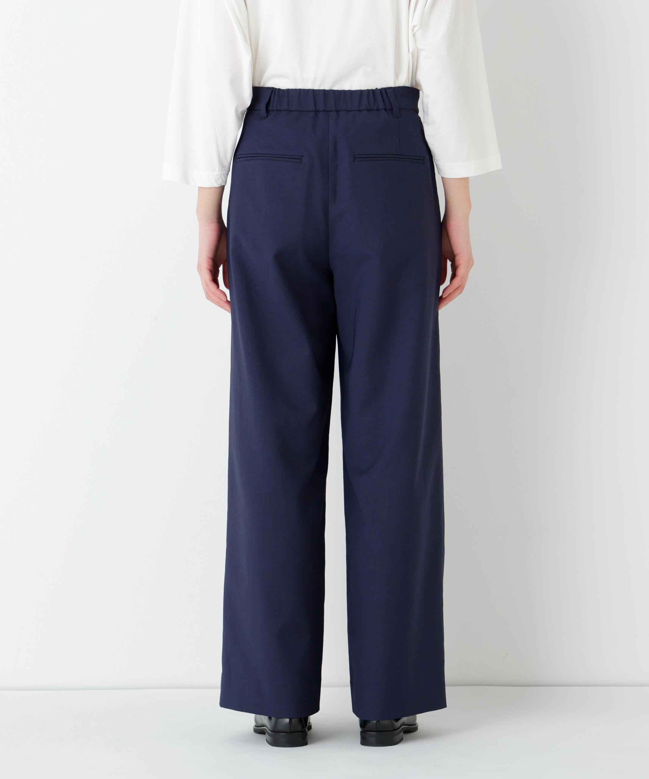  「◆麻調合繊タックセミワイドパンツ」|その他|