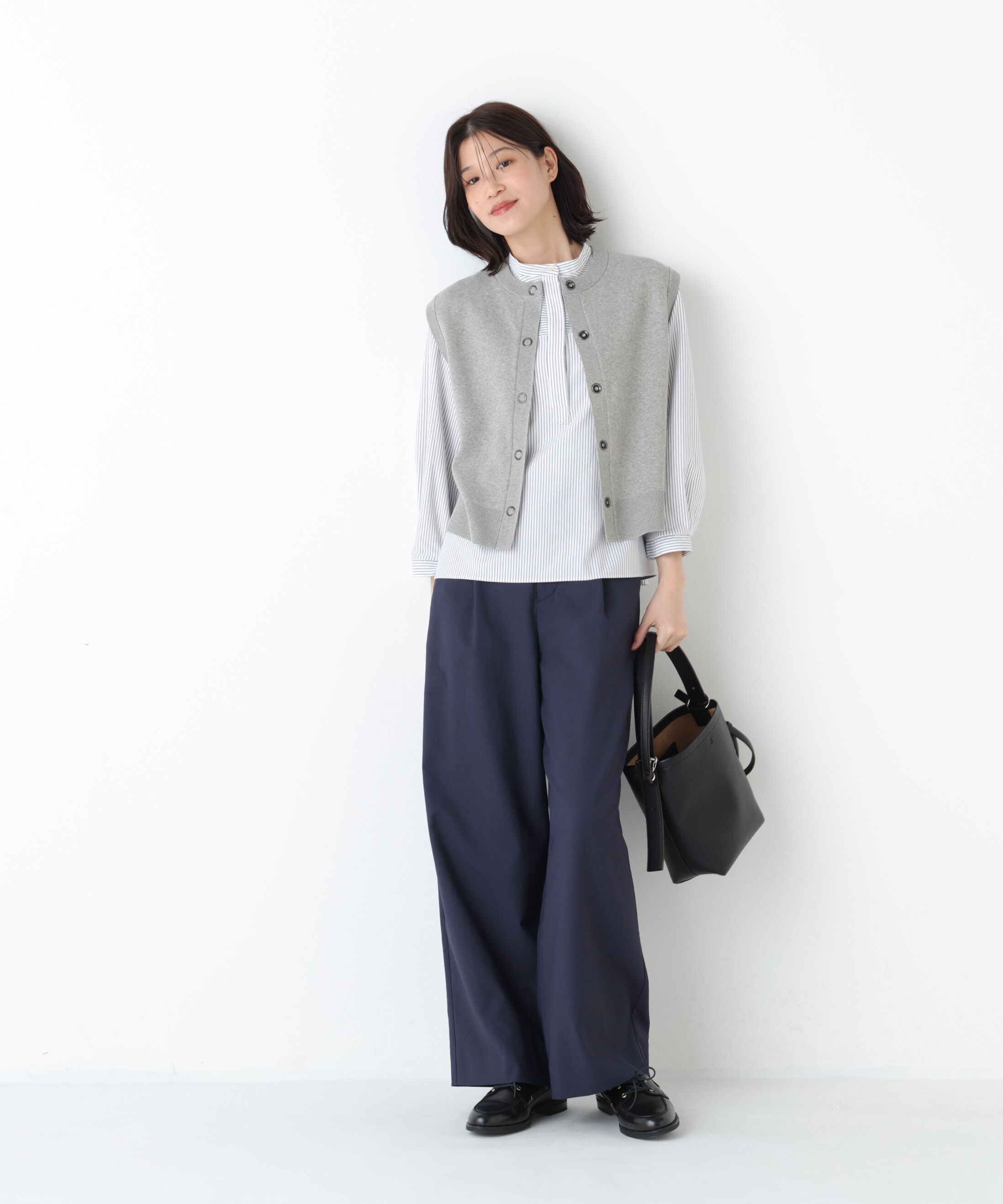  「◆麻調合繊タックセミワイドパンツ」|その他|