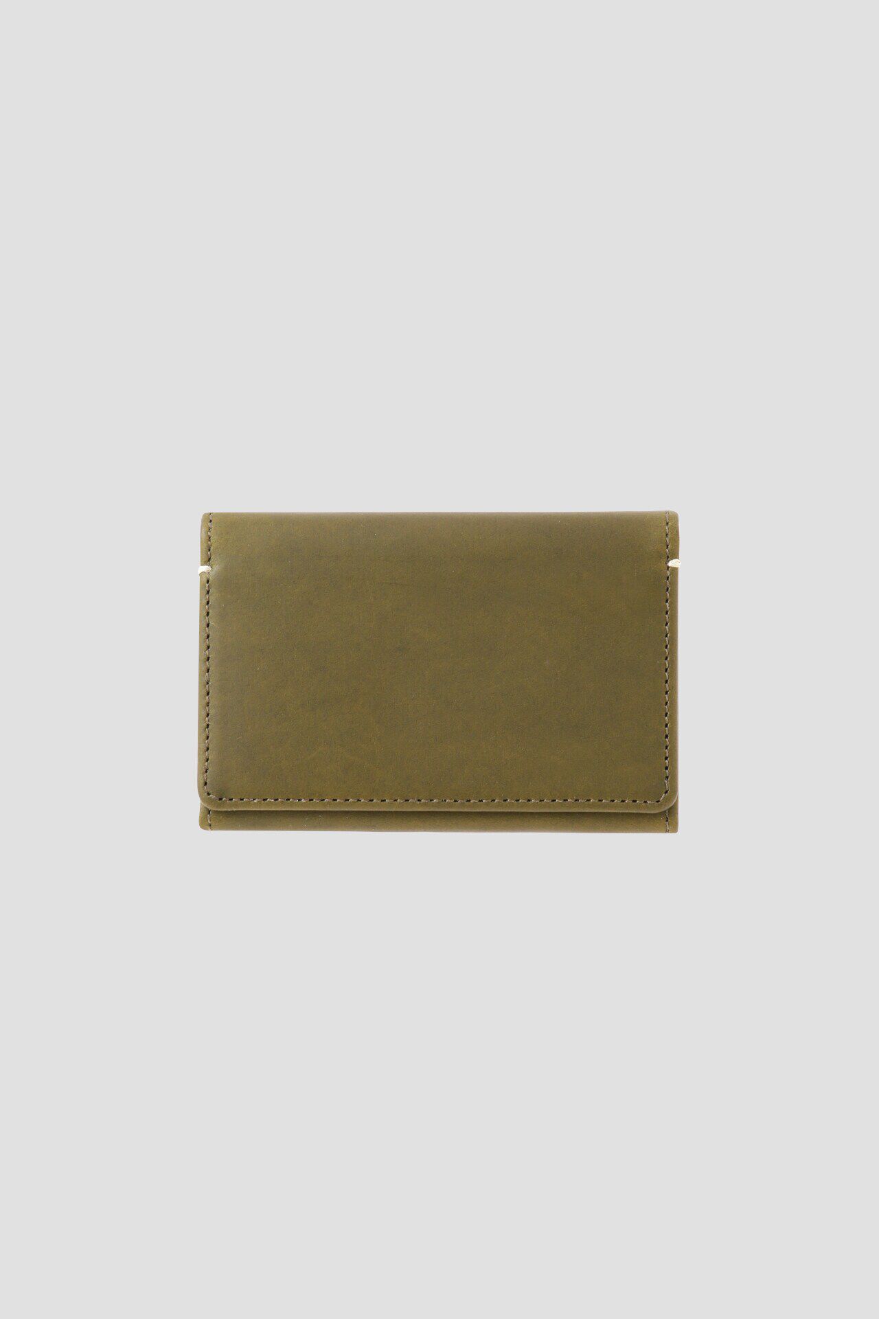MARGARET HOWELL「OILED LEATHER」|財布|OLIVE1