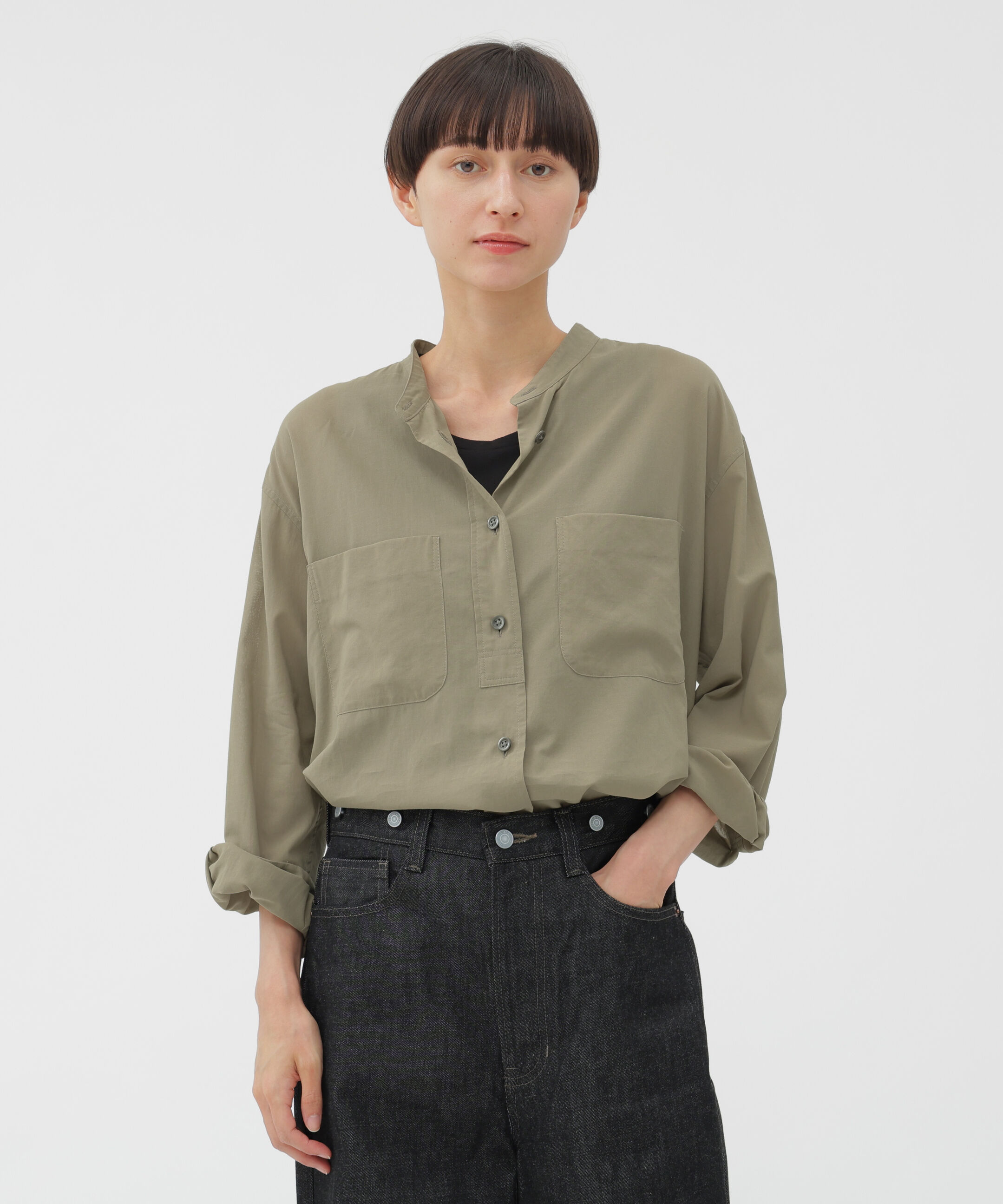  「COTTON VOILE SHIRT」|シャツ・ブラウス|BEIGE
