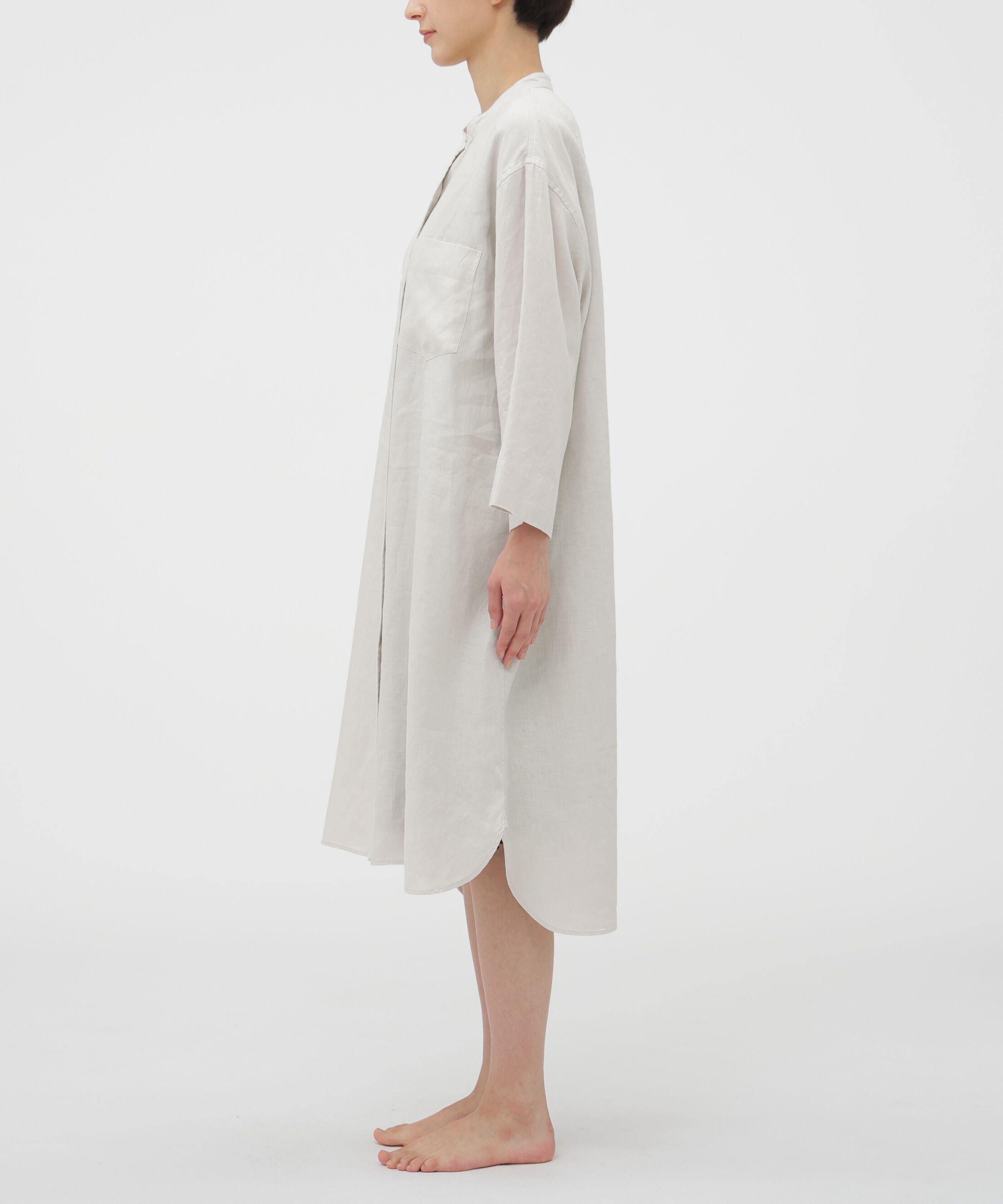 MARGARET HOWELL HOUSEHOLDGOODS「BRUSHED LINEN TWILL DRESS」|ワンピース|