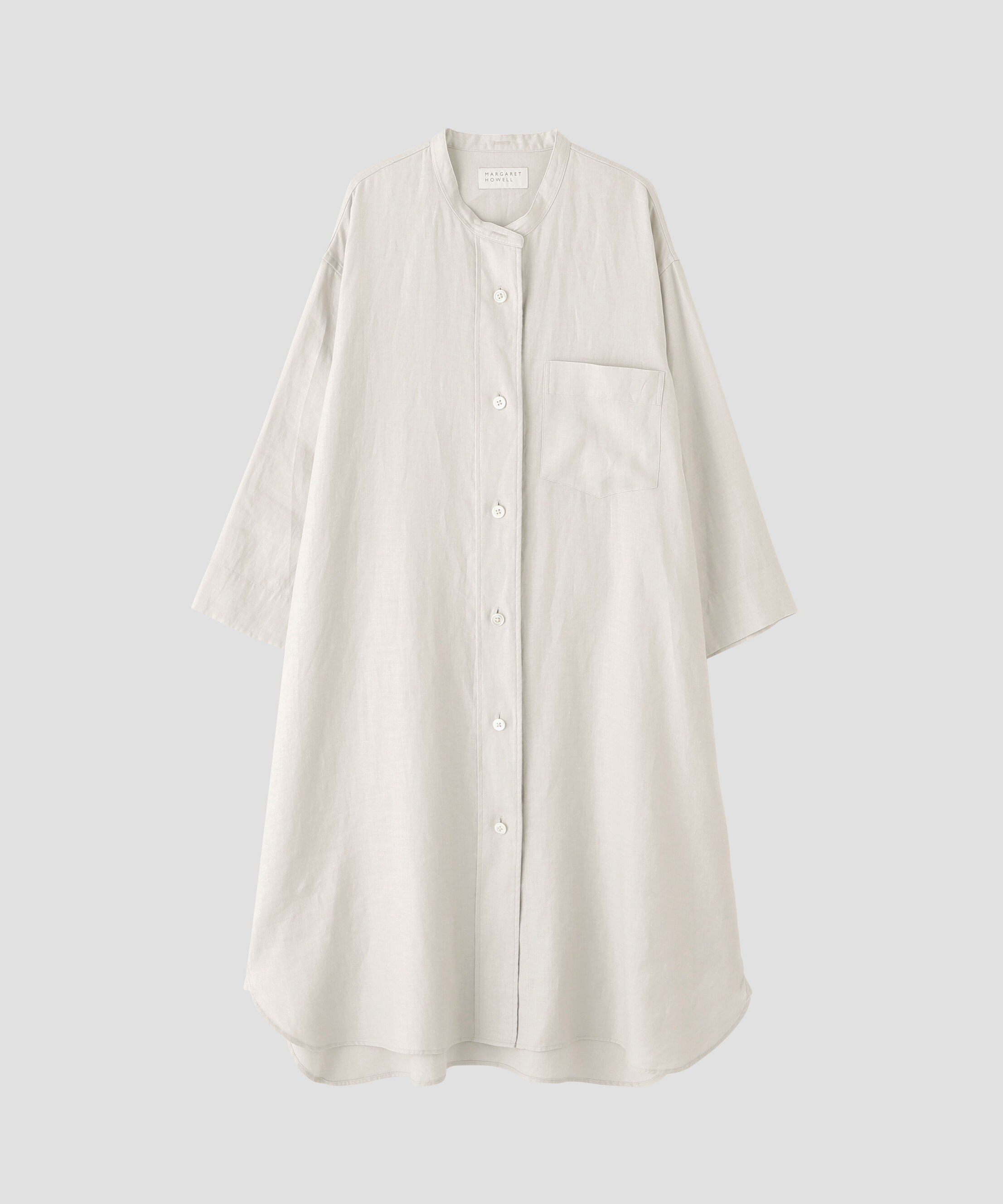 MARGARET HOWELL HOUSEHOLDGOODS「BRUSHED LINEN TWILL DRESS」|ワンピース|