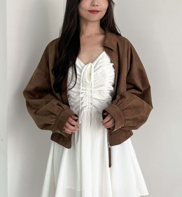 archives「【ＳＥＴＵＰ対応】スウェードブルゾン」|テーラードジャケット|