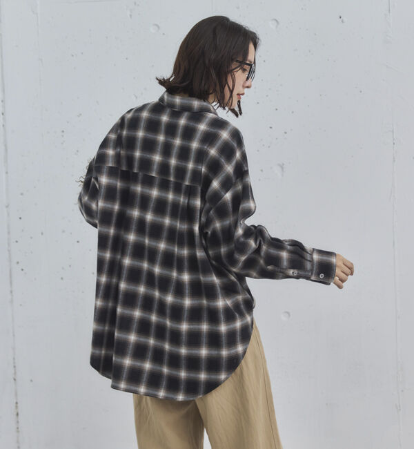 Doux archives「オンブレチェックシャツ」|シャツ・ブラウス|