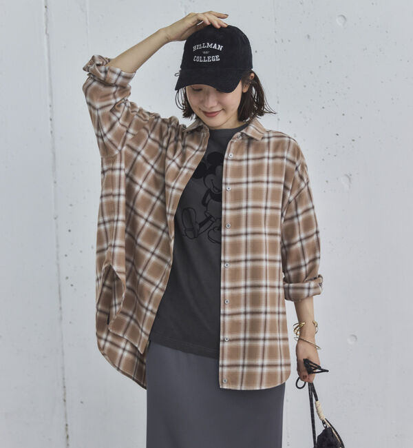 Doux archives「オンブレチェックシャツ」|シャツ・ブラウス|