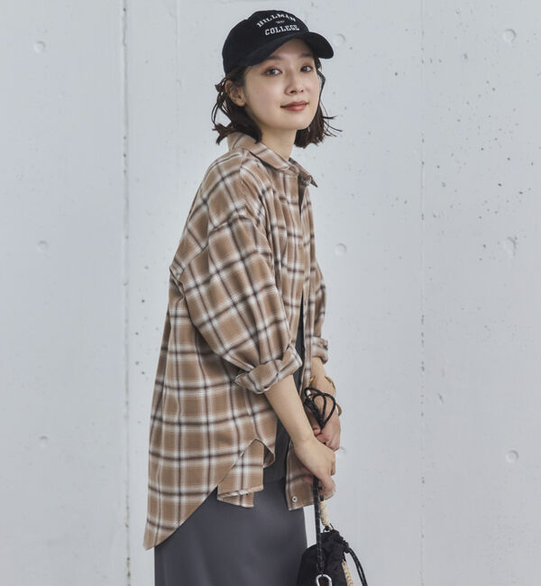 Doux archives「オンブレチェックシャツ」|シャツ・ブラウス|