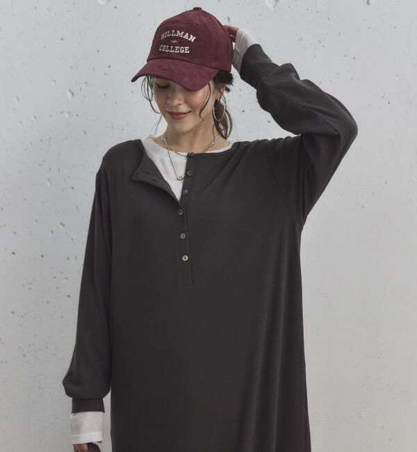 Doux archives「２ＷＡＹヘンリーネックリブワンピース」|ワンピース|