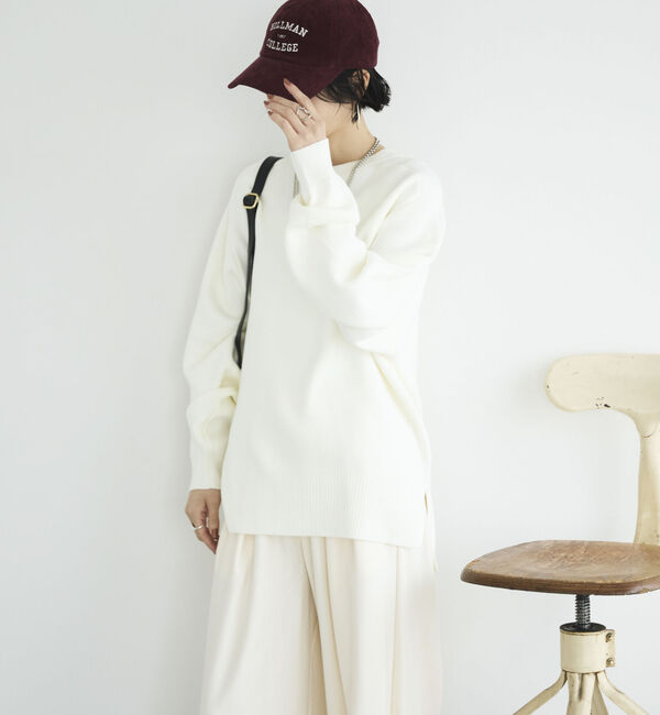 Doux archives「スウェットライクニットプルオーバー」|ニット・セーター|