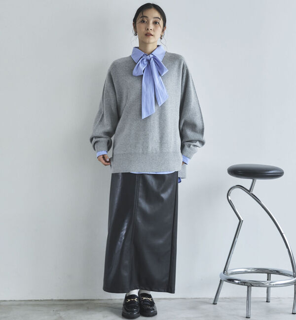 Doux archives「スウェットライクニットプルオーバー」|ニット・セーター|