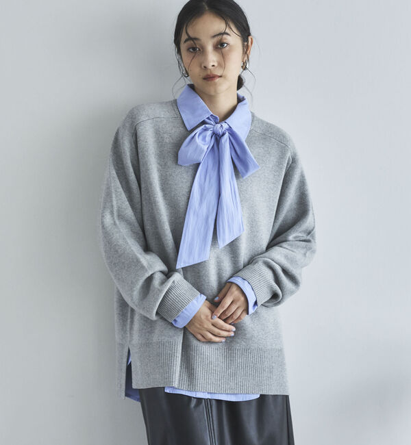 Doux archives「スウェットライクニットプルオーバー」|ニット・セーター|