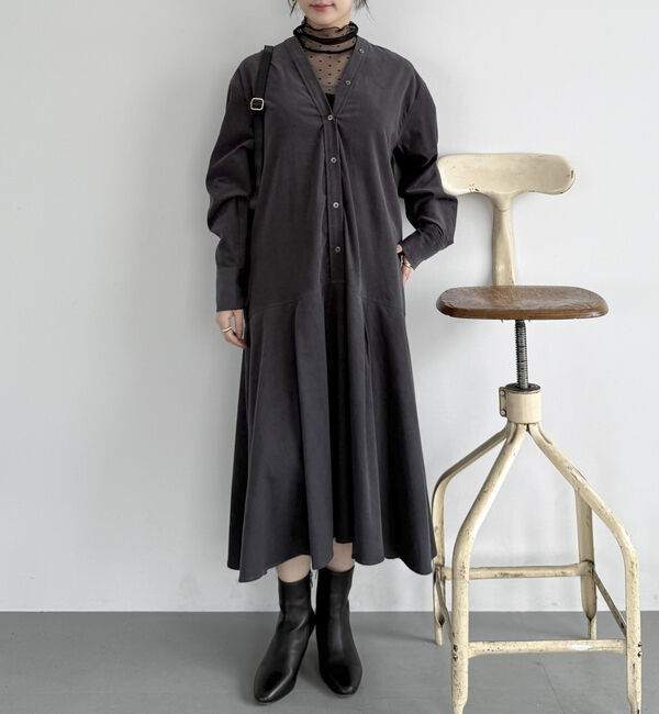 Doux archives「コーデュロイカラーレスワンピース」|ワンピース|