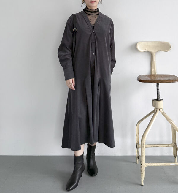 Doux archives「コーデュロイカラーレスワンピース」|ワンピース|