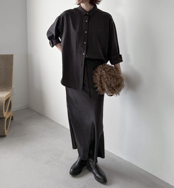 Doux archives「ヴィンテージサテン２ＷＡＹシャツ」|シャツ・ブラウス|