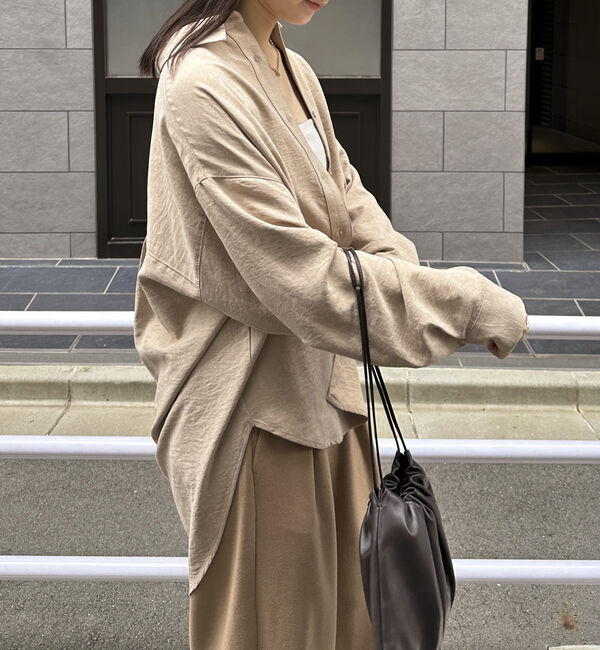 Doux archives「ヴィンテージサテン２ＷＡＹシャツ」|シャツ・ブラウス|