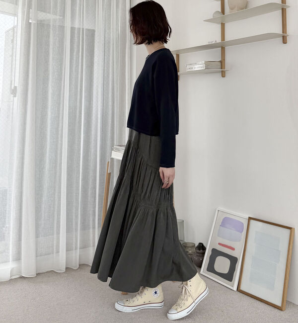 Doux archives「ニットＳＥＴティアードキャミワンピース」|ワンピース|